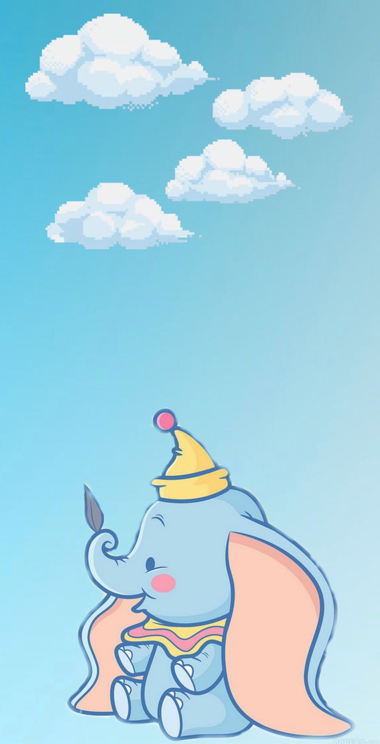 1250x2430 Baby dumbo wallpaper. Disney wallpaper, Cute cartoon wallpaper, Phone