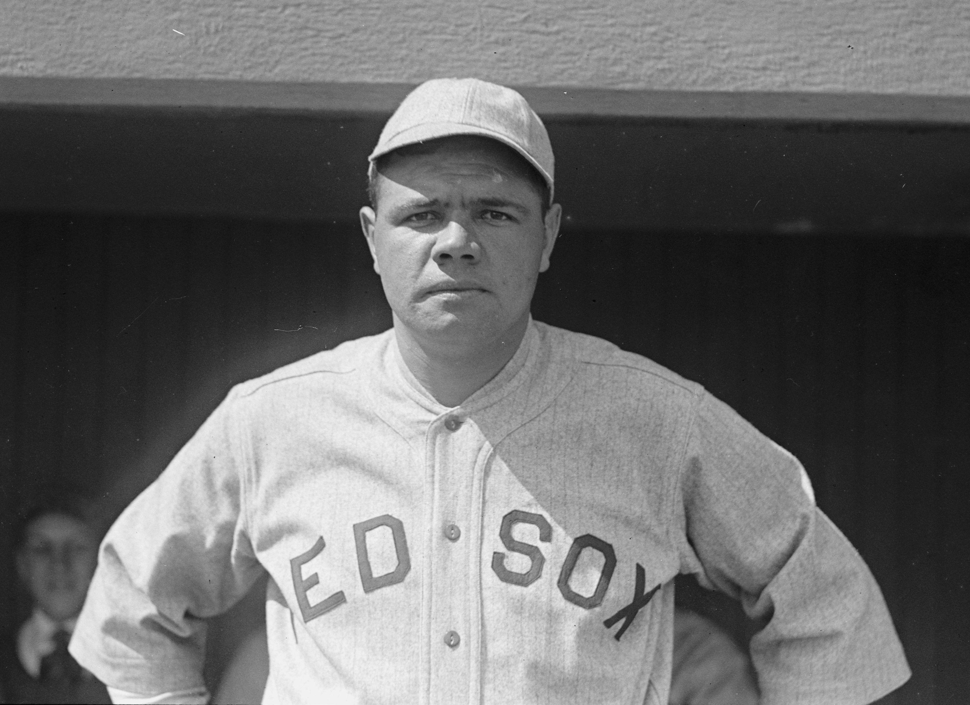 3370x2450 Babe Ruth In Color Red Sox, Desktop