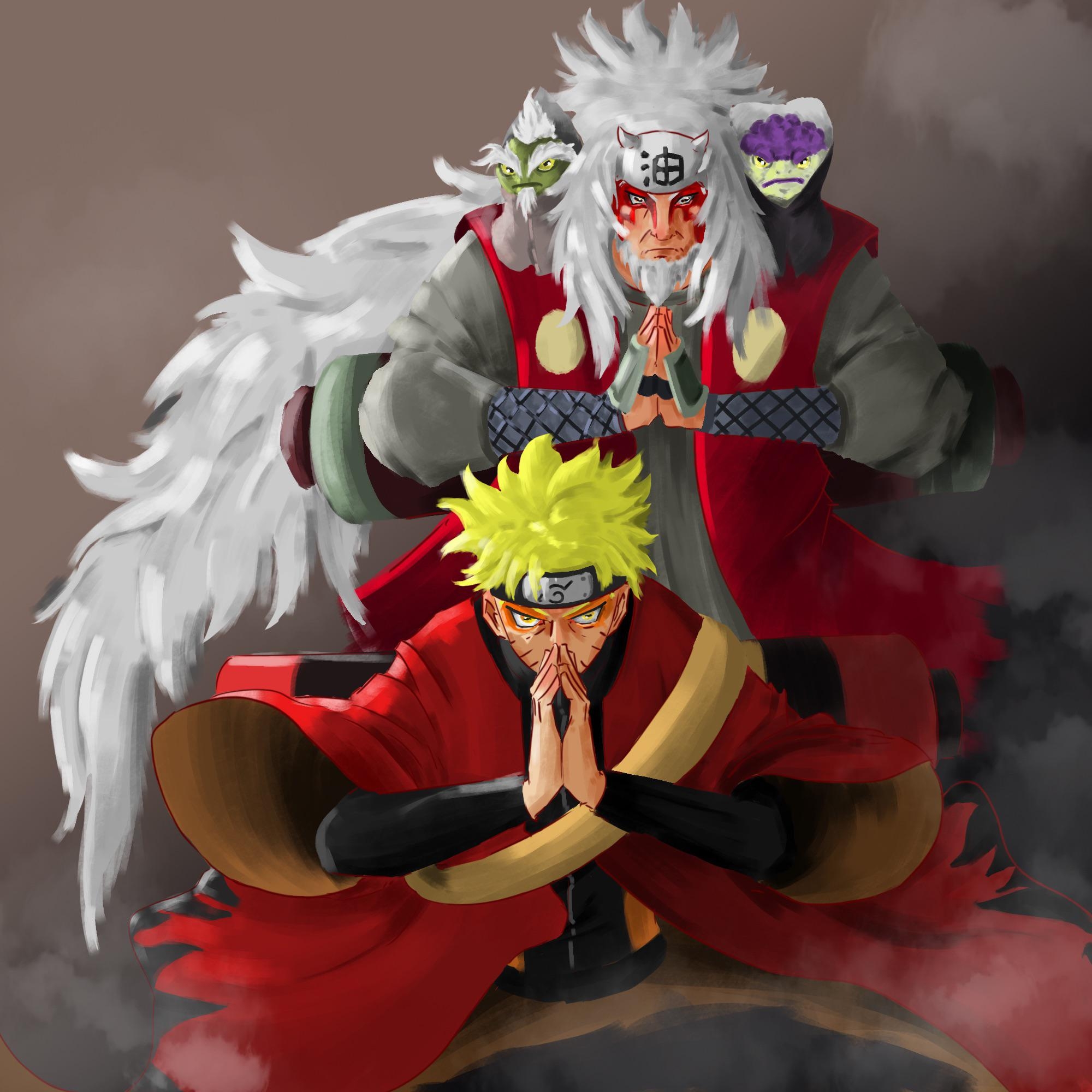 2000x2000 Sage Art, here's my take on naruto and jiraiya sensei, Phone