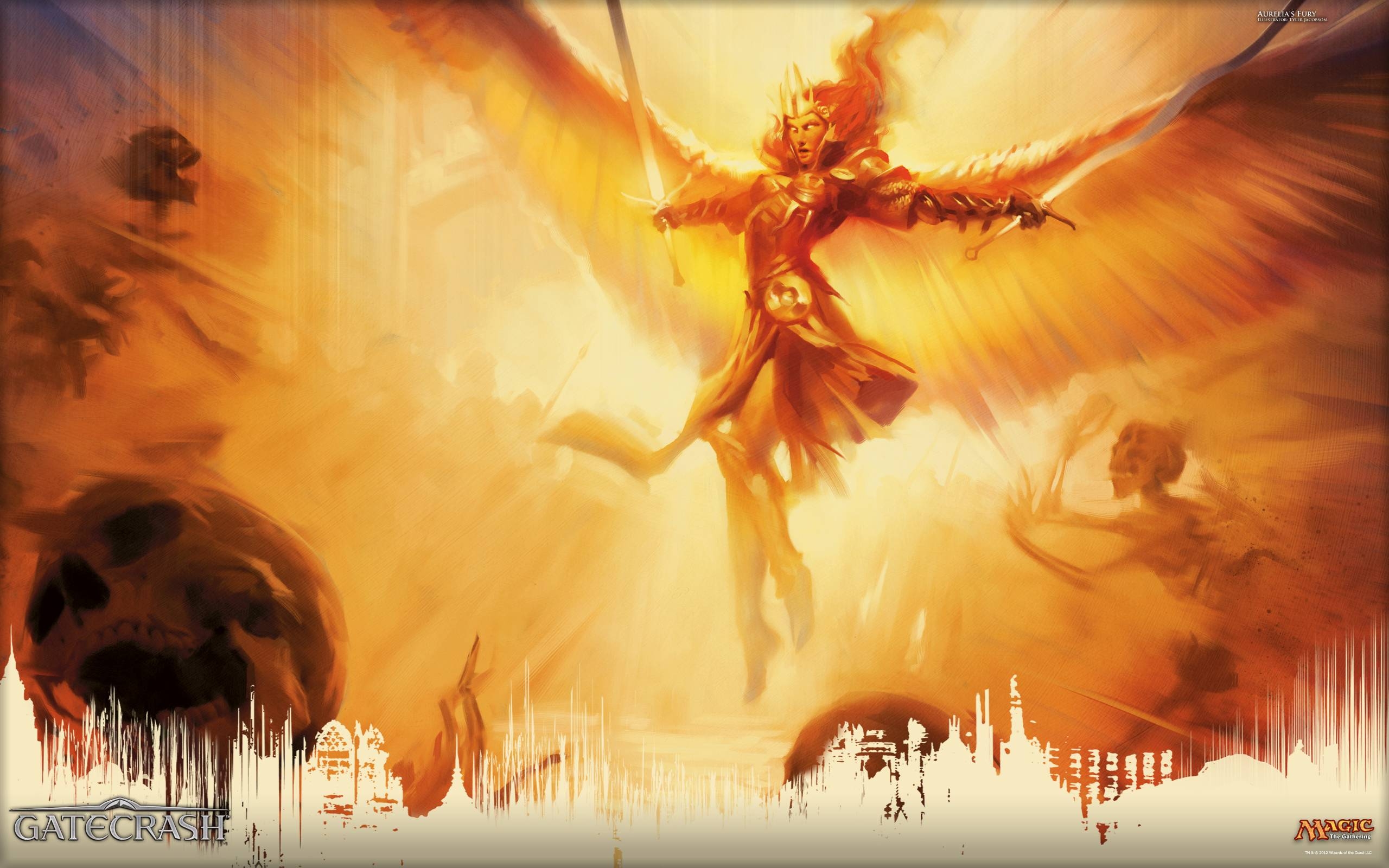 2560x1600 Wallpaper of the Week: Aurelia&;s Fury, Daily MTG, Magic, Desktop