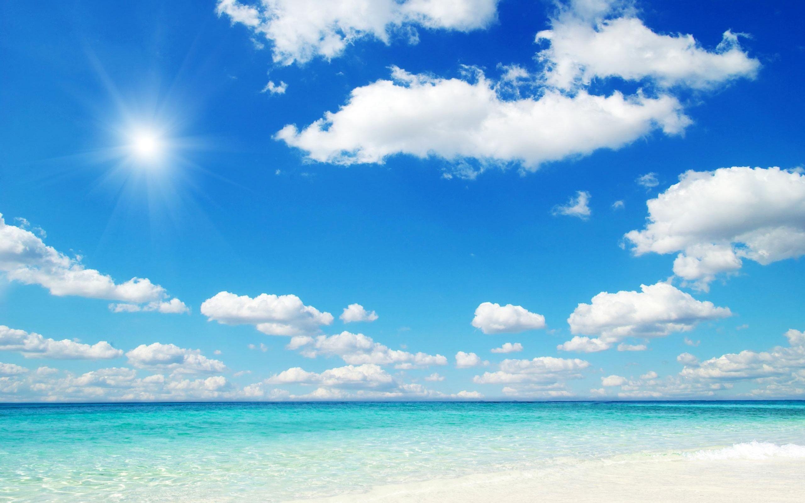 2560x1600 Beach Blue Sky PC Wallpaper Wallpaper Inn, Desktop