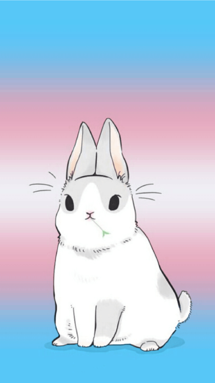 720x1280 Trans + Bunny phone background for @flufflestiltskin, Phone