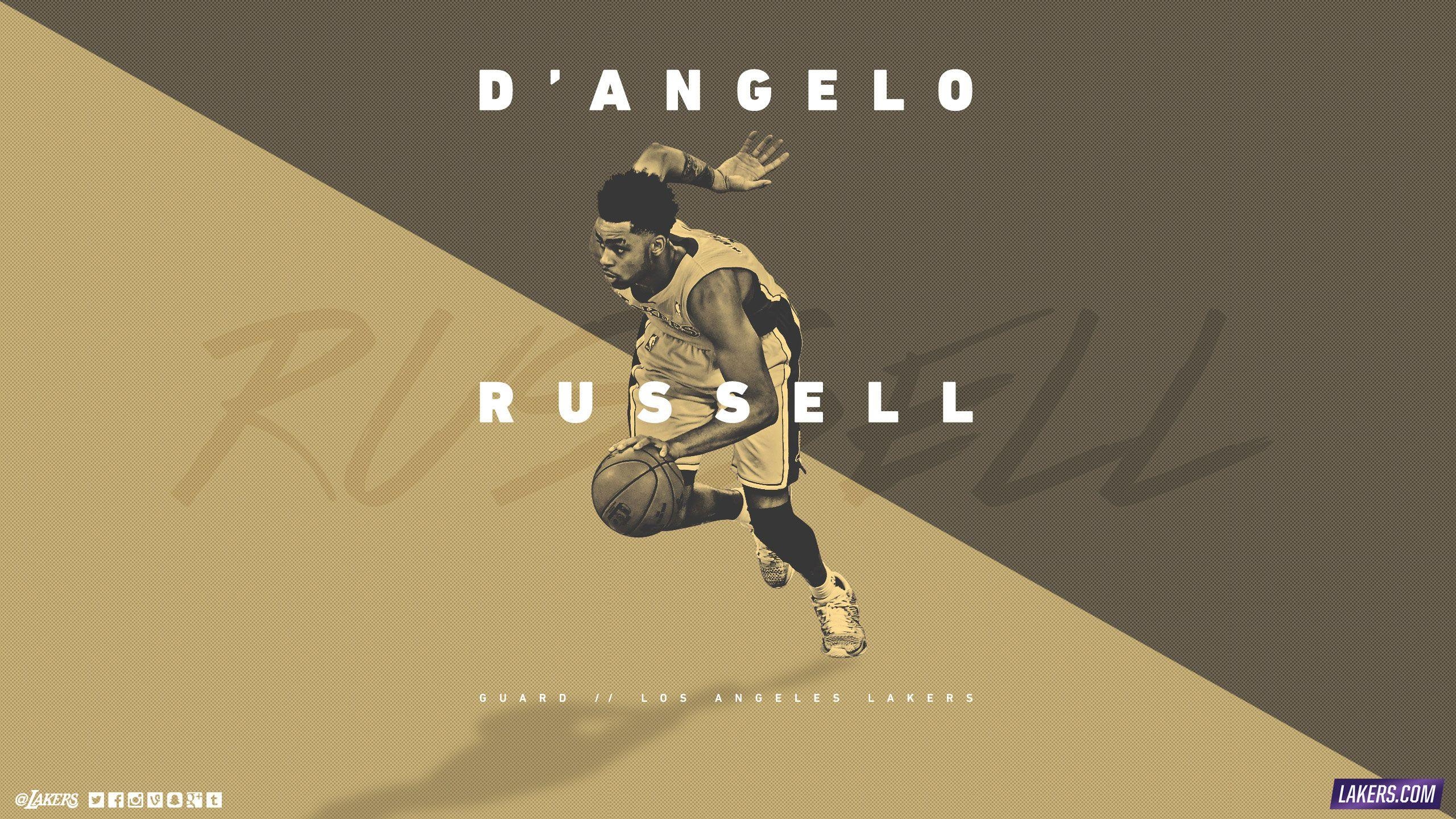 2560x1440 D'Angelo Russell LA Lakers 2015 2016 Wallpaper. Basketball, Desktop