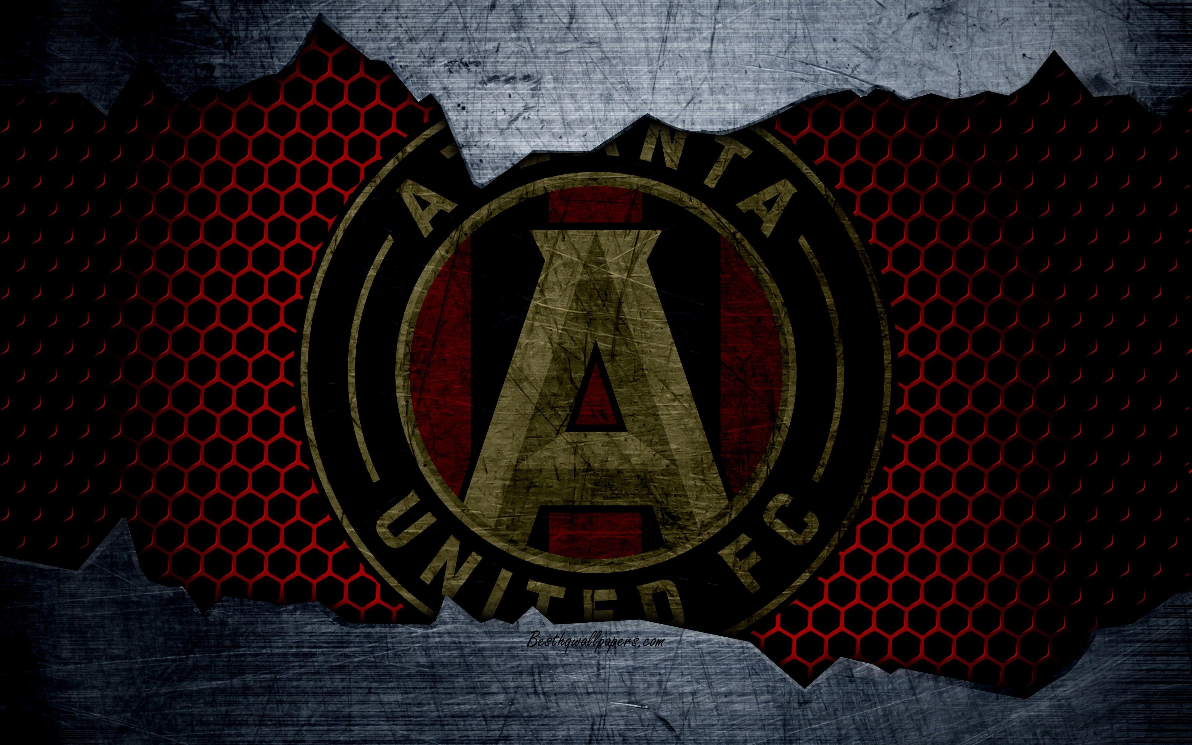 3840x2400 Download wallpaper Atlanta United, 4k, logo, MLS, soccer, Eastern, Desktop