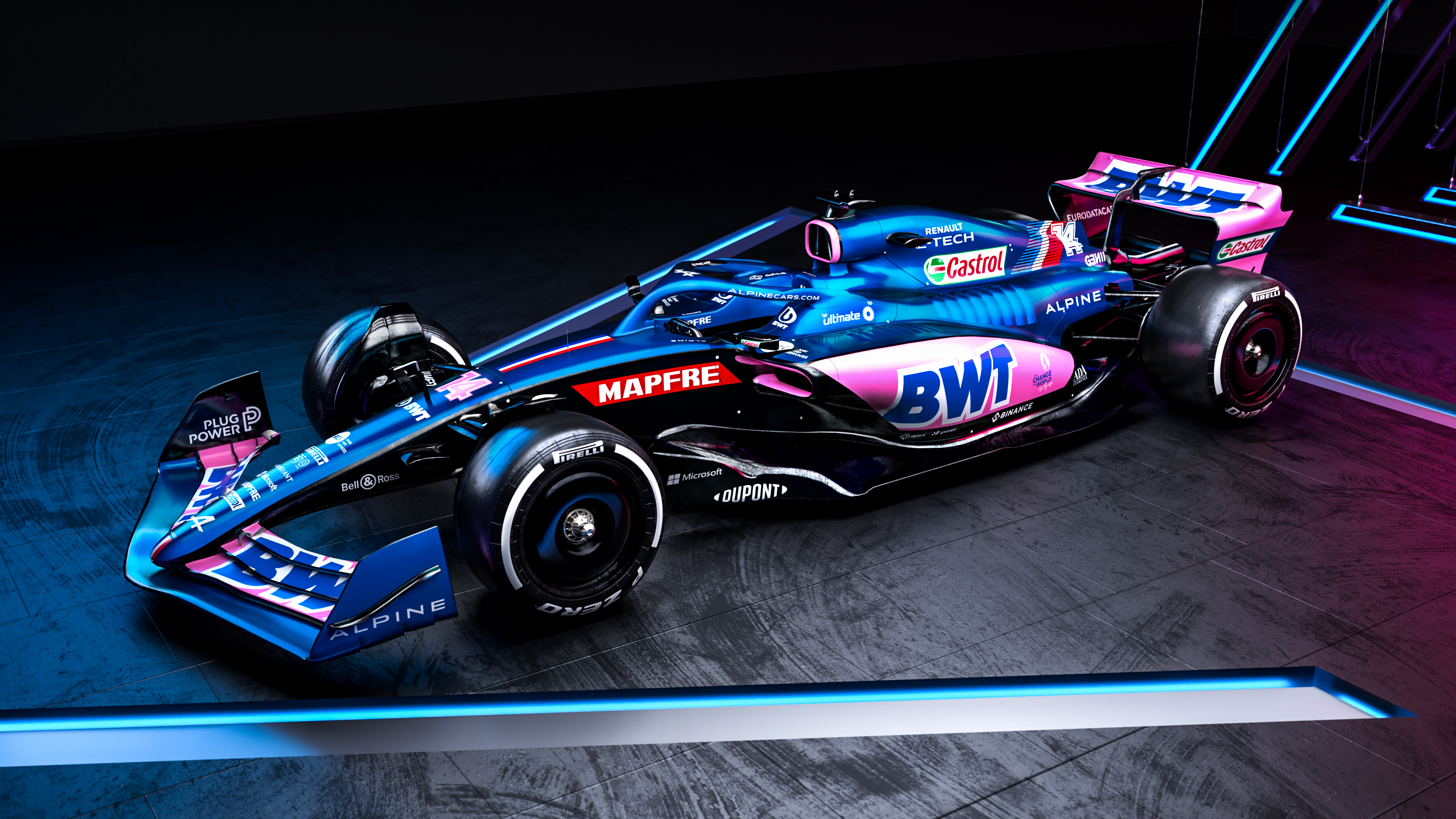 3840x2160 Alpine A522 Wallpaper 4K, Formula One cars, Formula Cars, Desktop