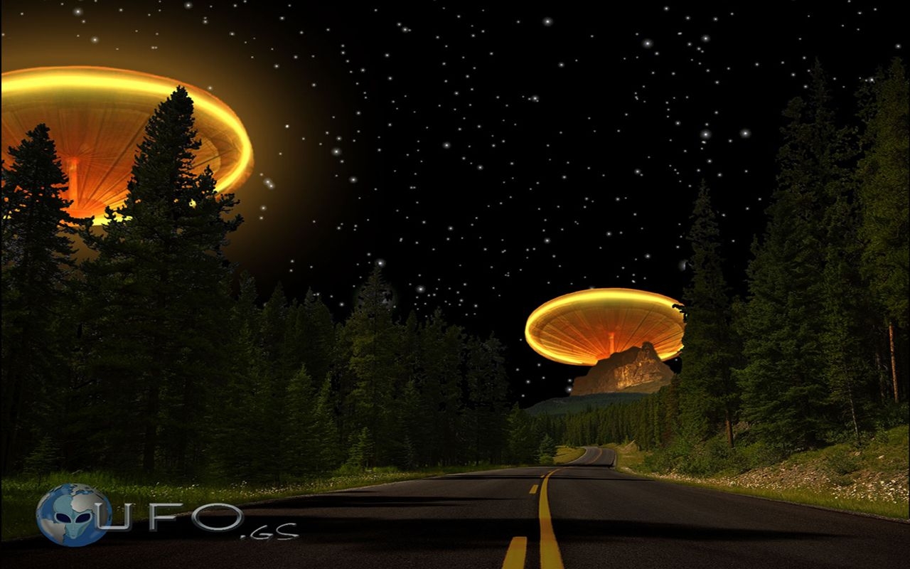 1280x800 Free download Ovnis Digitales UFO Extraterrestes Carretera, Desktop