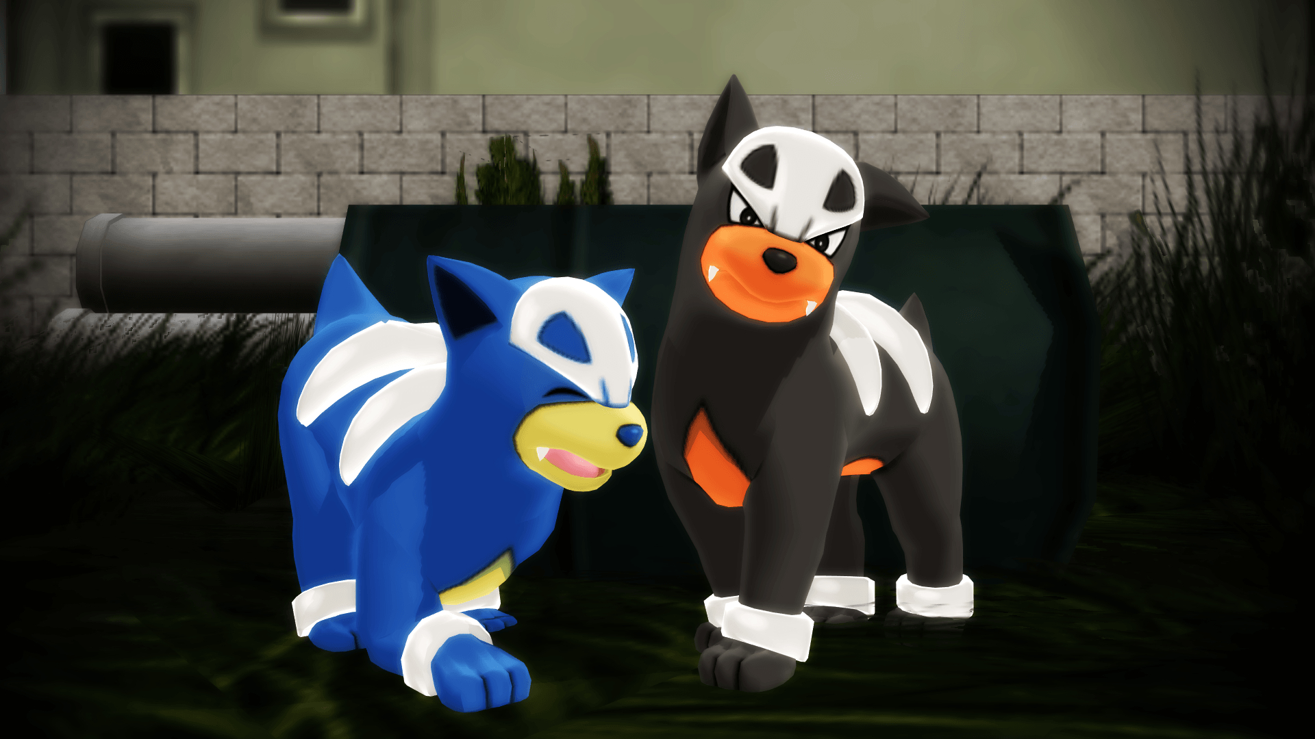 1920x1080 MMD PK Houndour DL, Desktop