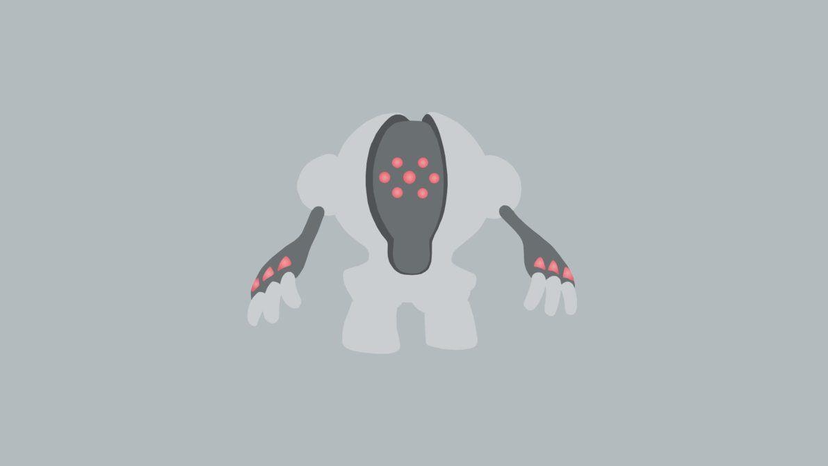 1200x670 Minimalistic Wallpaper: Registeel, Desktop