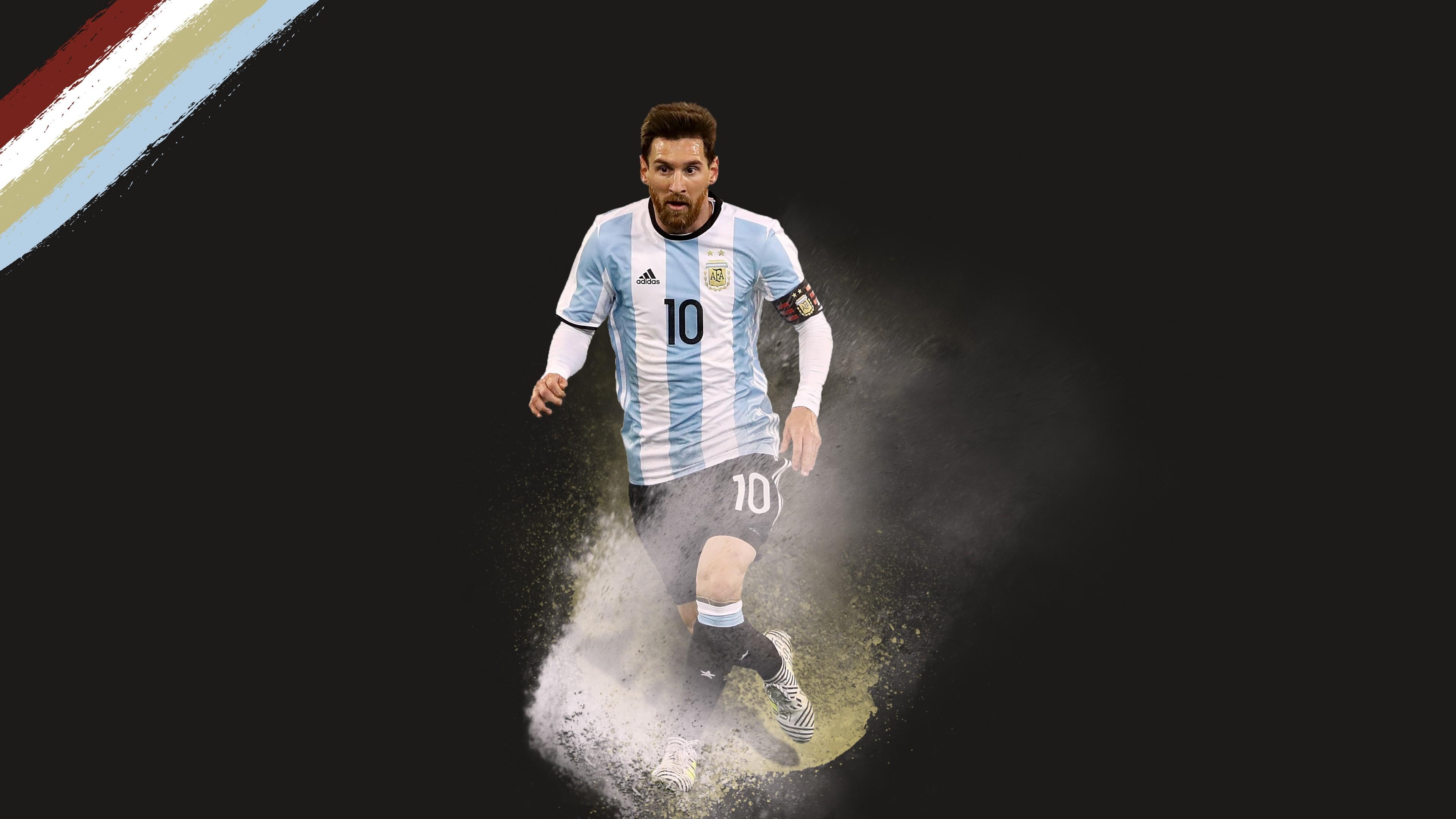 3840x2160 Wallpaper Lionel Messi, soccer, football, 4k, Sport, Desktop