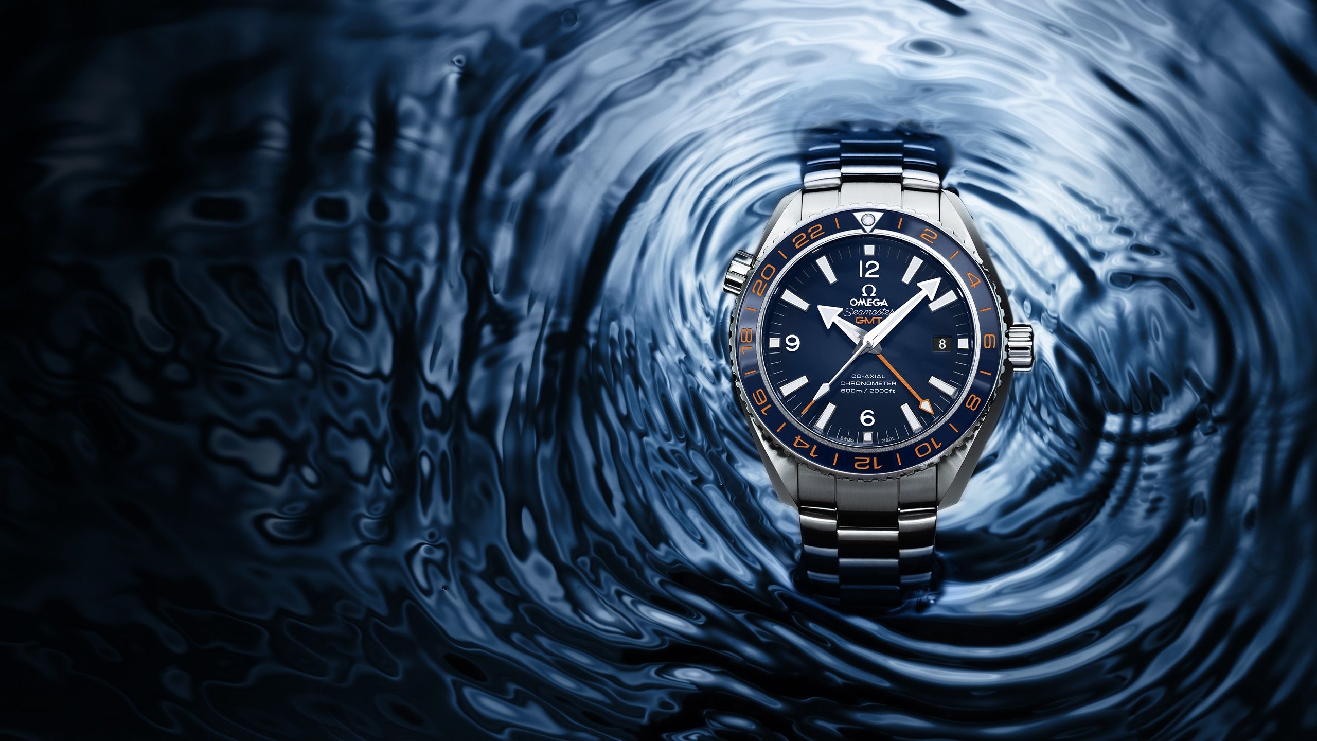 2560x1440 Wallpaper Watches, OMEGA, Seamaster blue water  QHD Picture, Image, Desktop