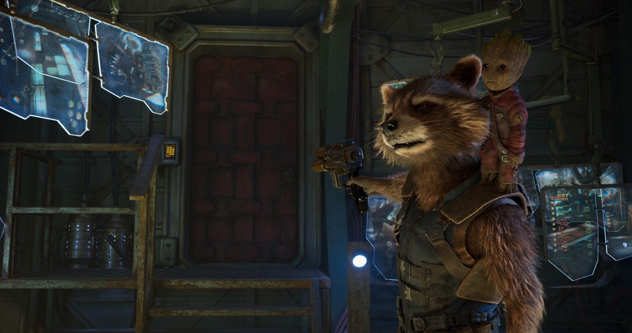 2160x1140 Download Baby Groot And Rocket Raccoon In Guardians of the Galaxy, Desktop