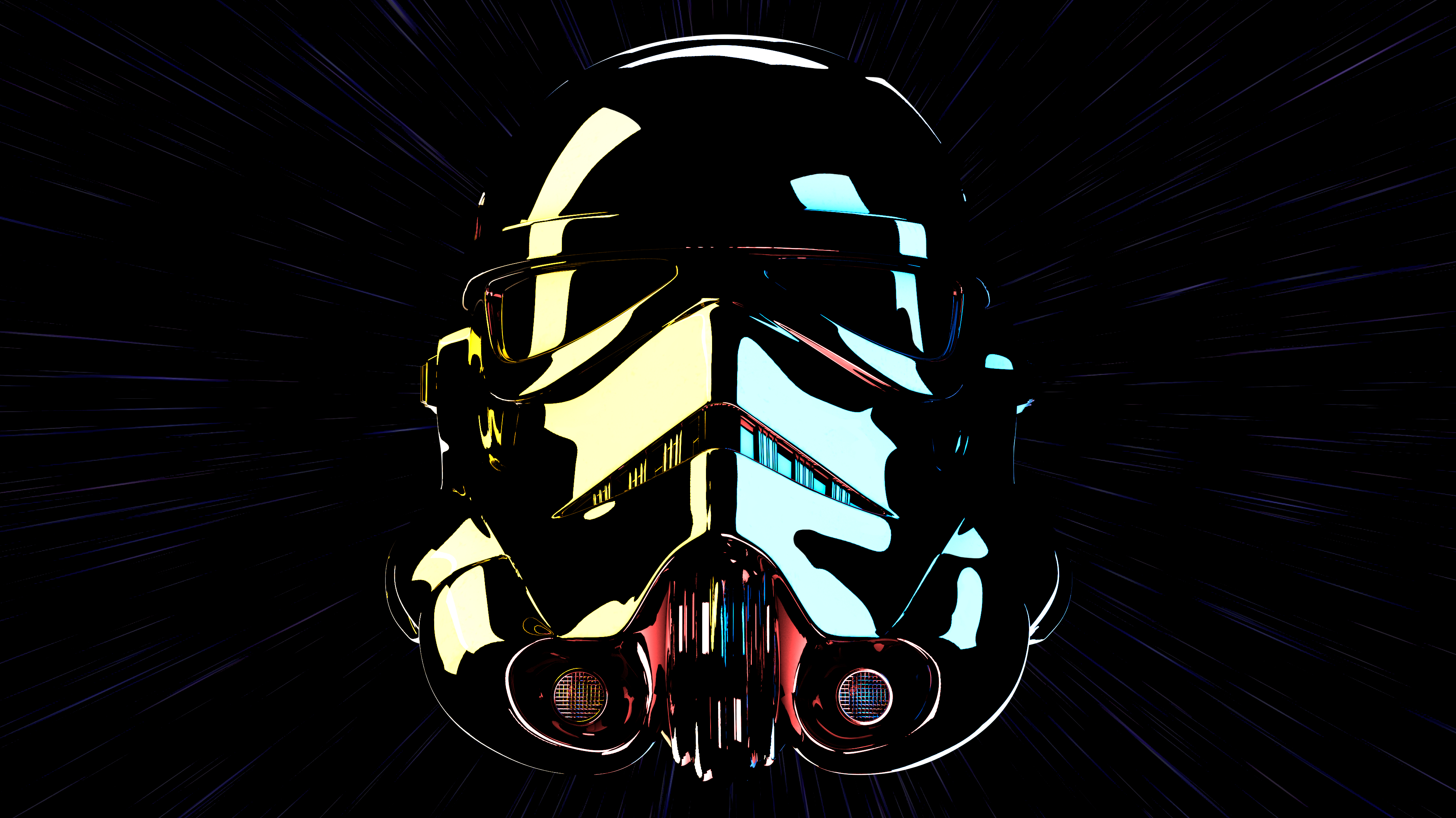 3840x2160 Stormtrooper Wallpaper 4K, Star Wars, Black background, AMOLED, Graphics CGI, Desktop