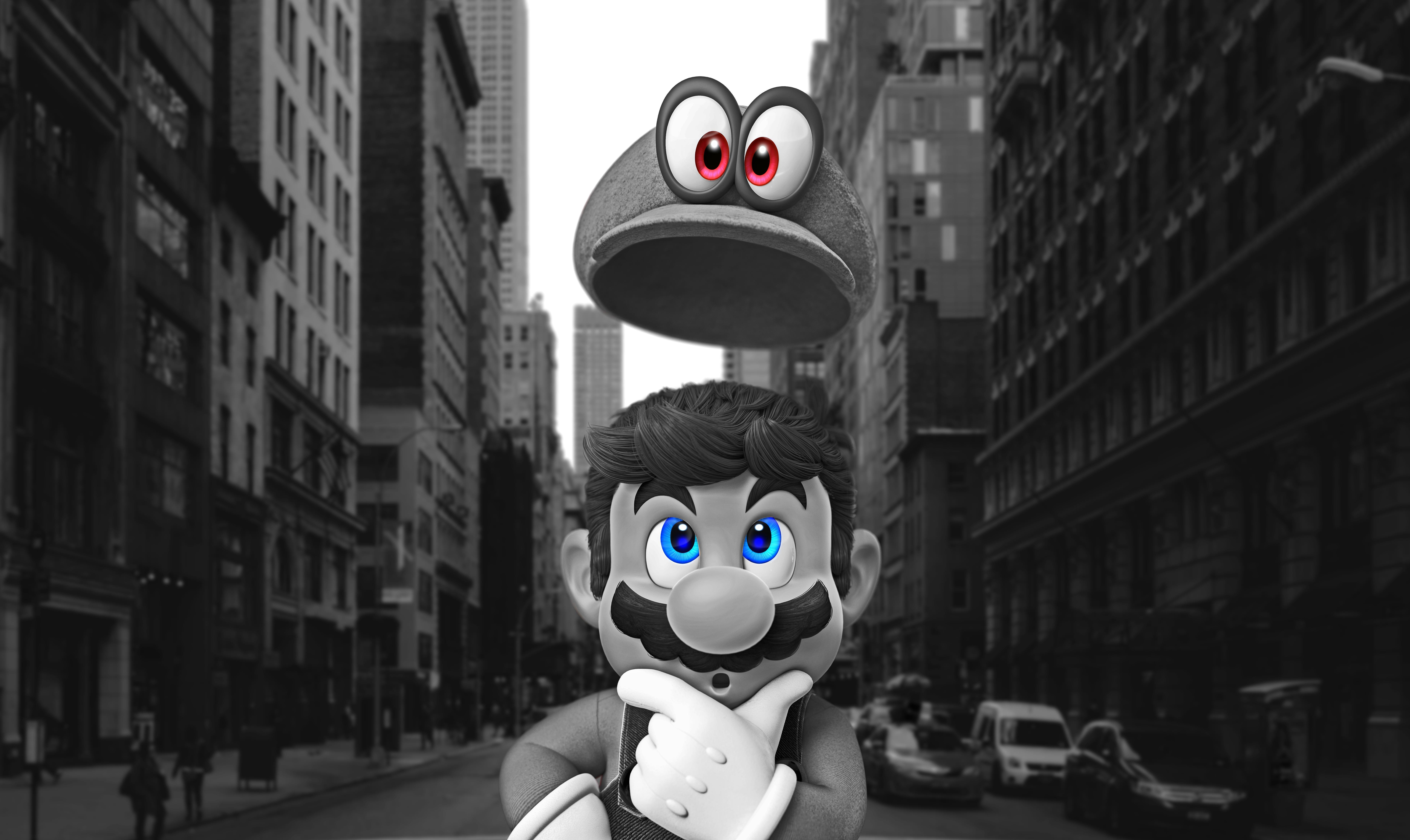 7380x4400 Saw Mario Odyssey and made a few Wallpaper, Desktop