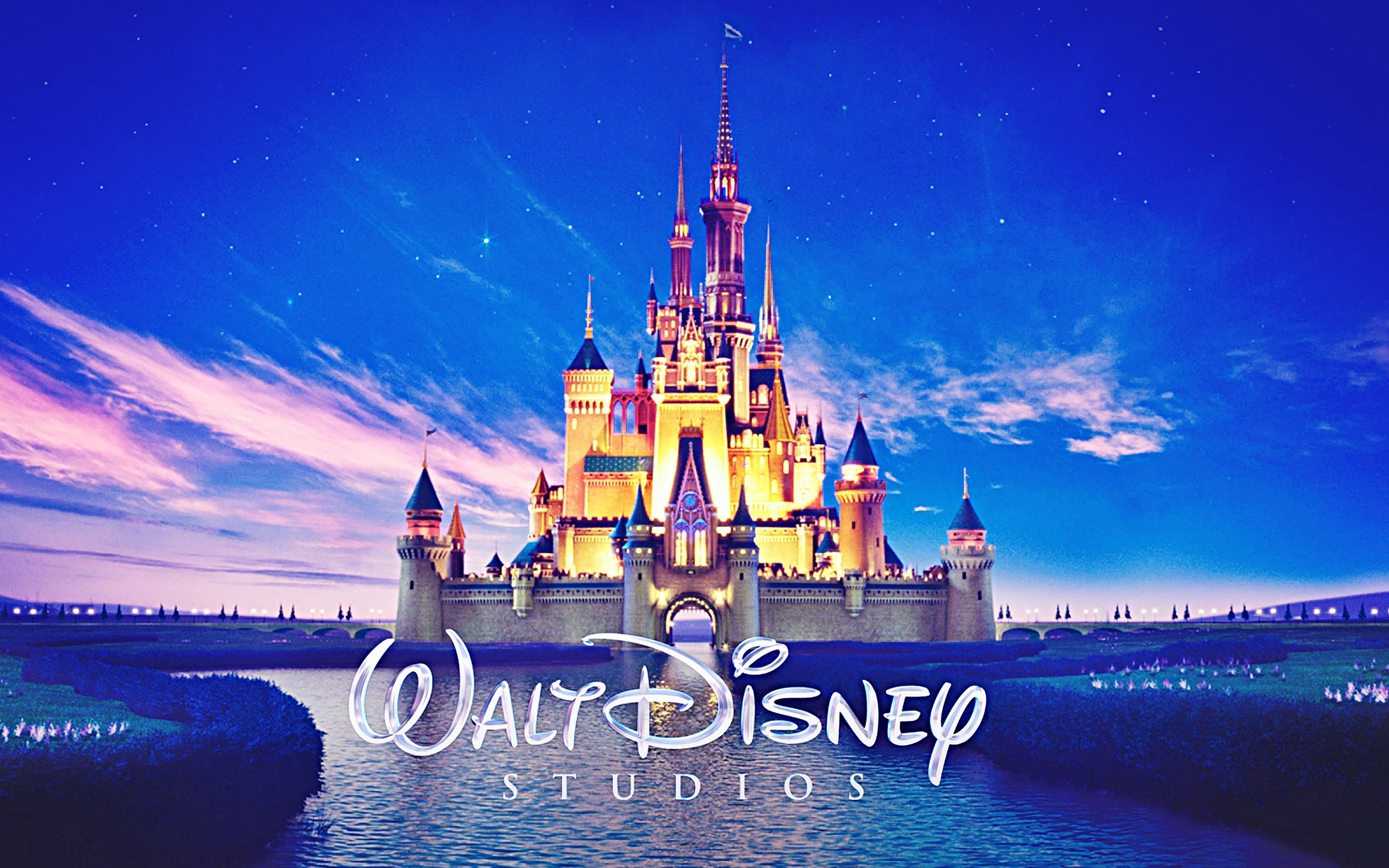 3840x2400 Wallpaper Walt Disney Studios Castle Illust, Desktop