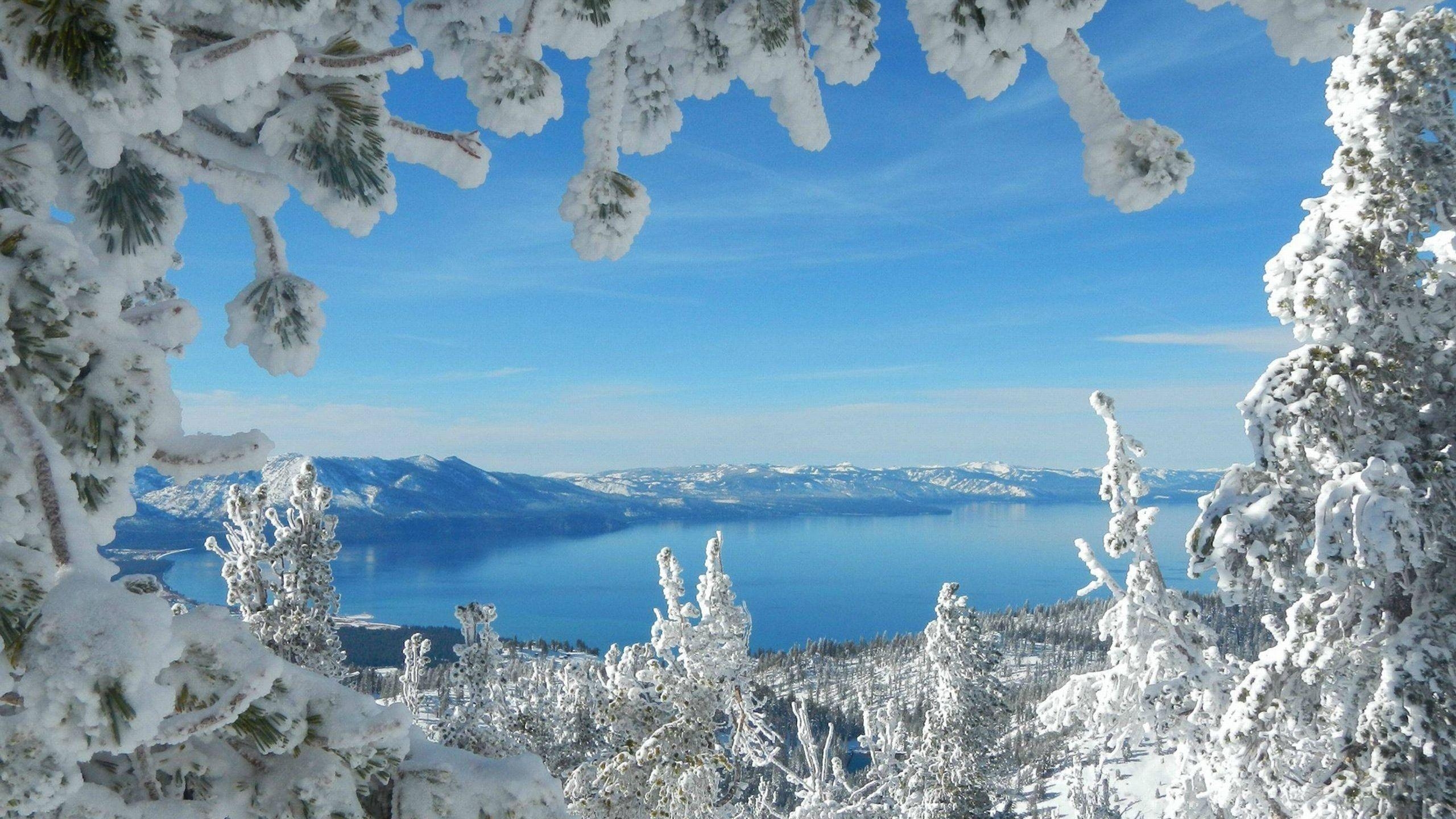 2560x1440 Lake Tahoe Winter Heavenly, Desktop