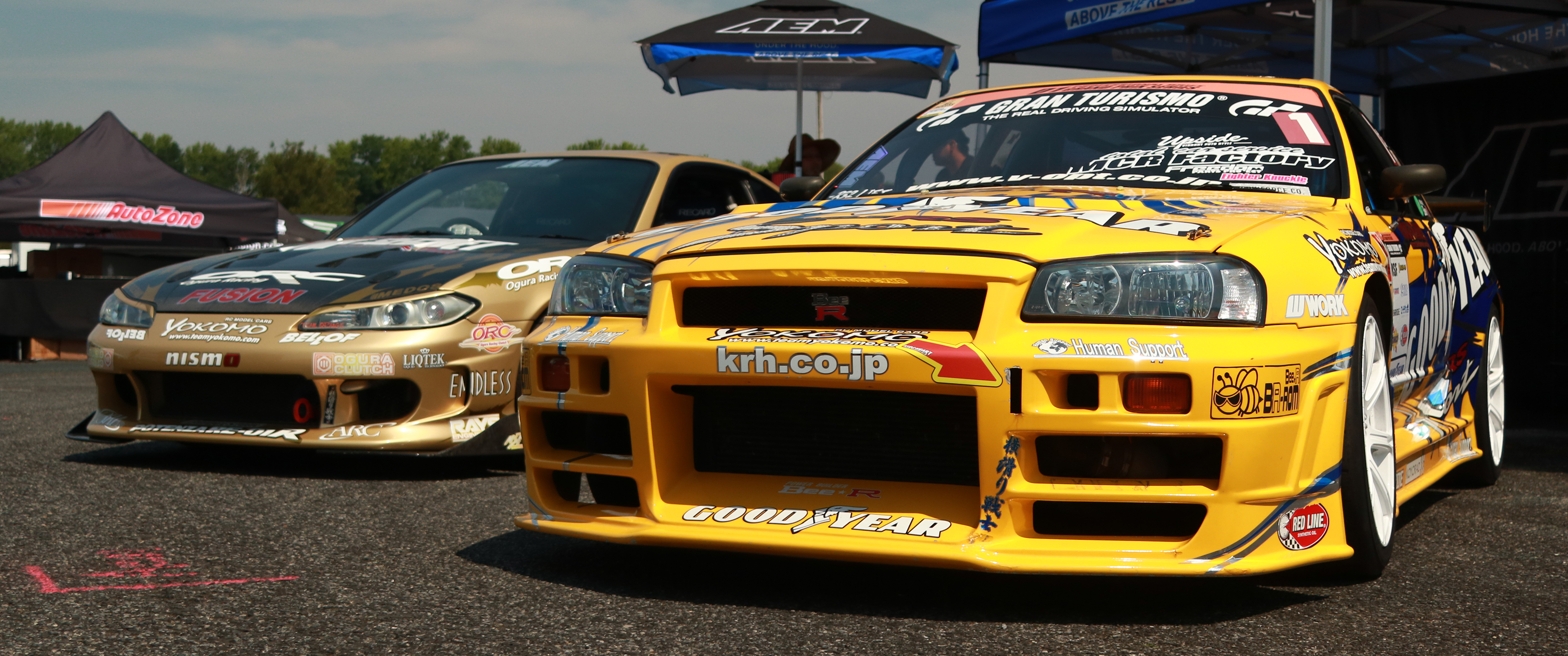 3440x1440 Car Car Meets Drift Formula Drift Skyline R34 S15 Nissan JDM Wallpaper:, Dual Screen