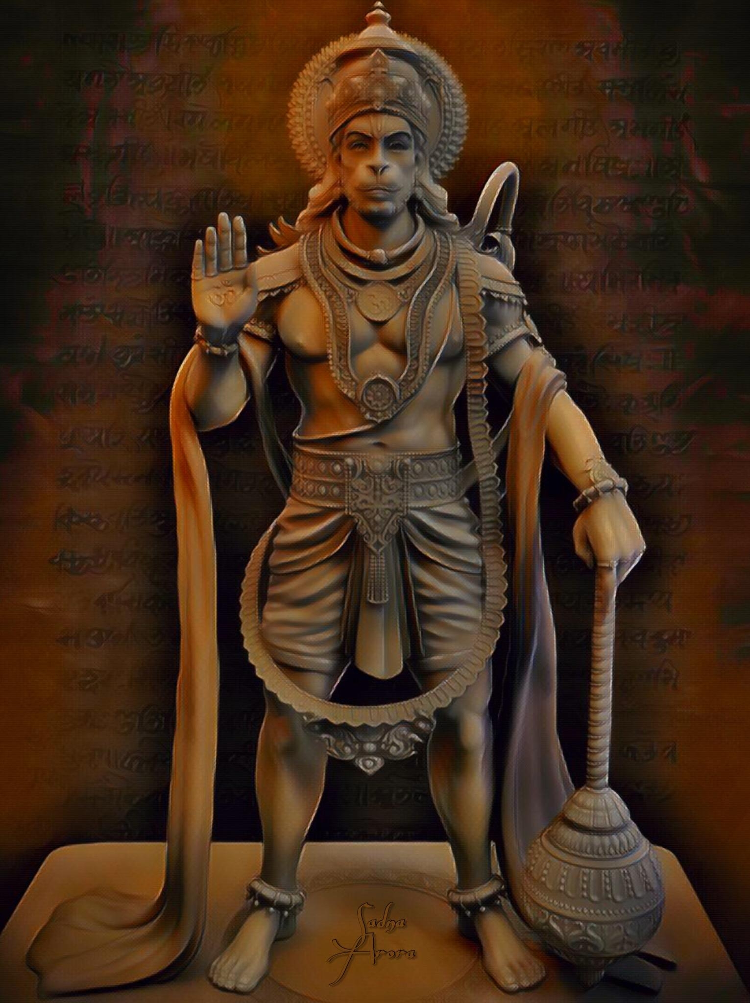 1540x2050 WoowPaper: Angry Lord Rama 3D Wallpaper, Phone