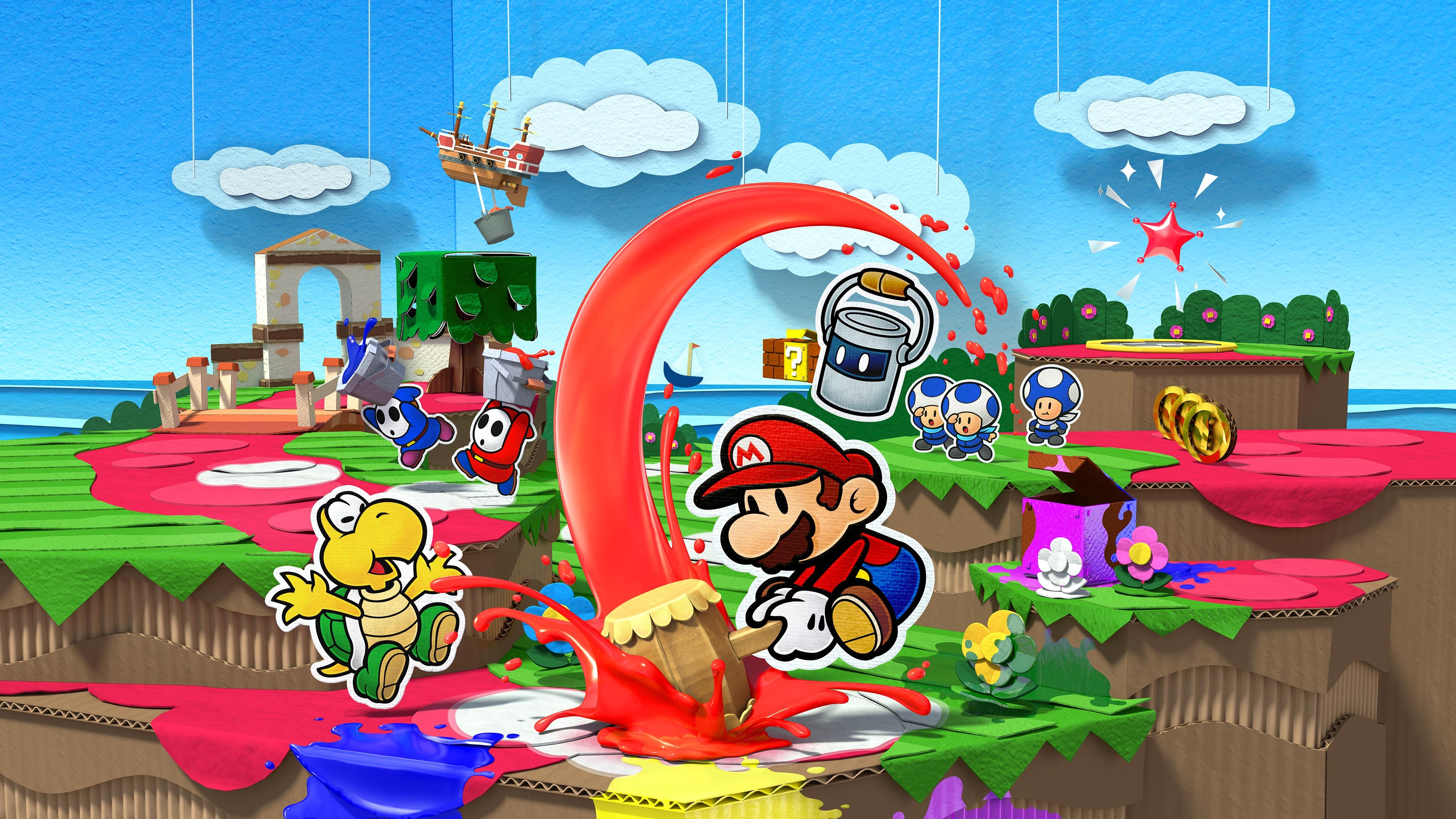 3840x2160 Paper Mario Color Splash! [], Desktop