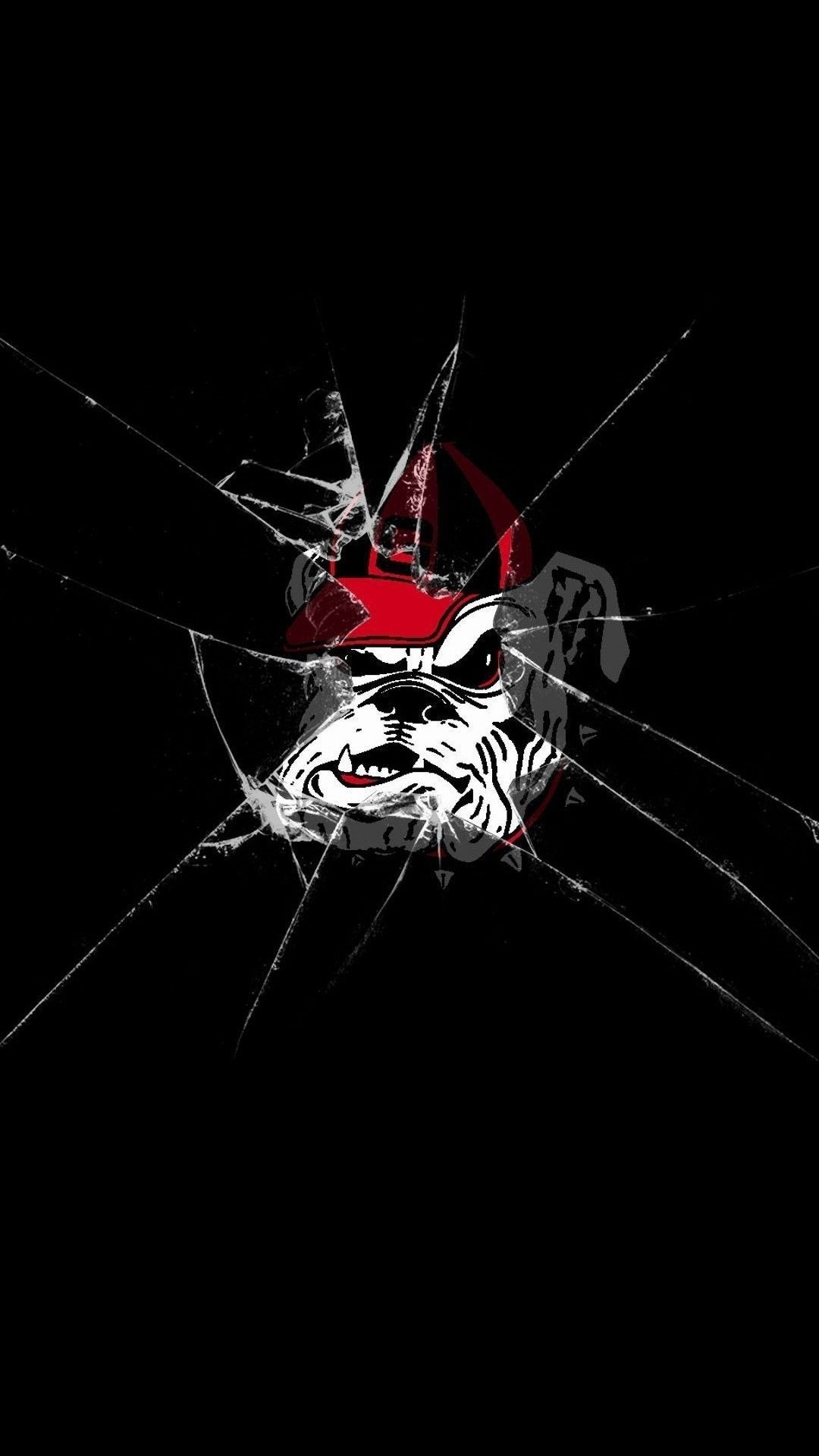 1080x1920 Georgia Bulldogs Broken Screen iPhone Wallpaper iPhone, Phone