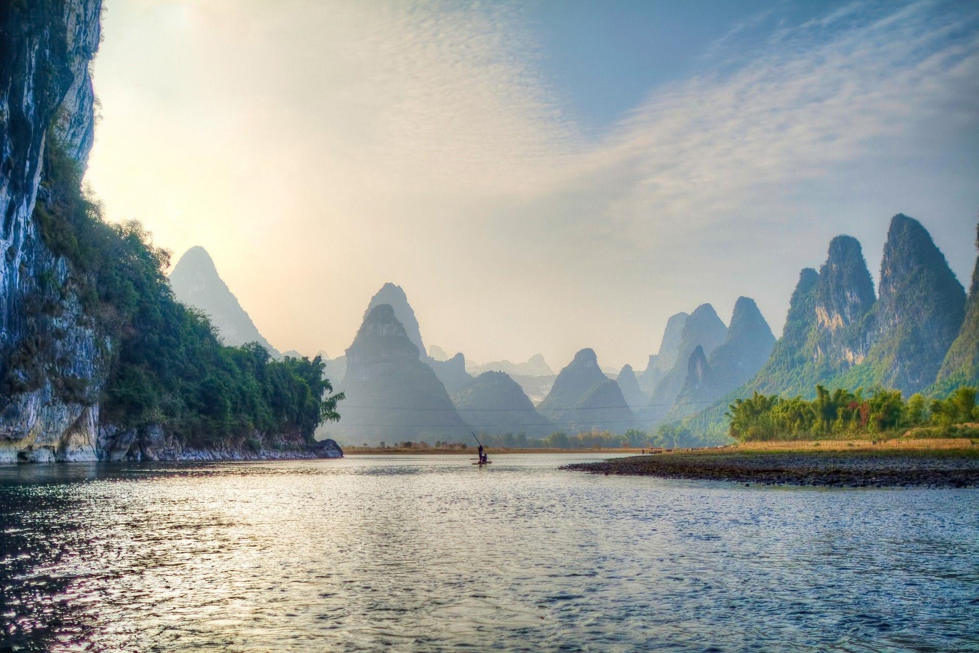 1920x1280 Superb chinese river hdr wallpaper. PC, Desktop