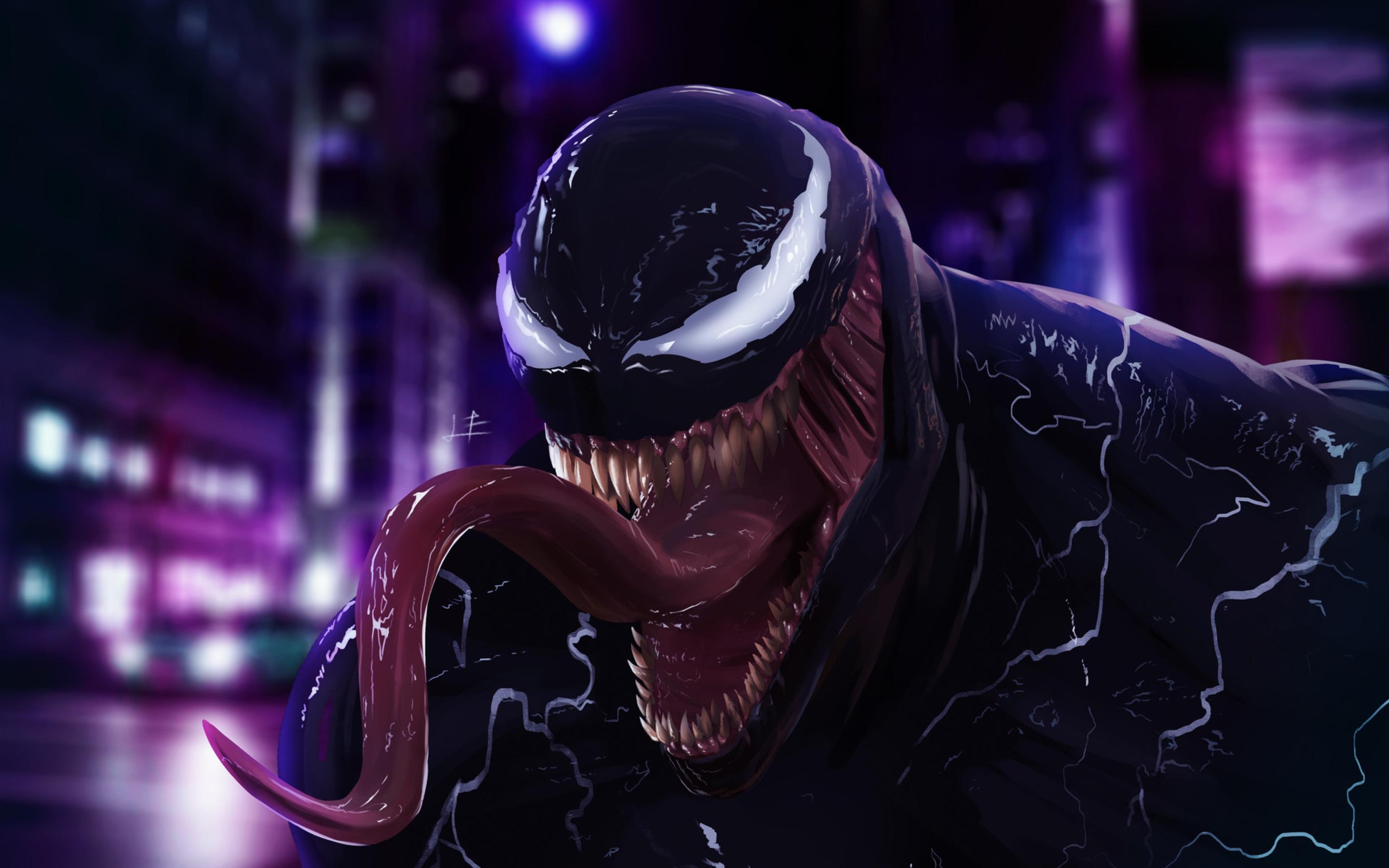 2880x1800 Venom Big Mouth Art Macbook Pro Retina HD 4k Wallpaper, Desktop