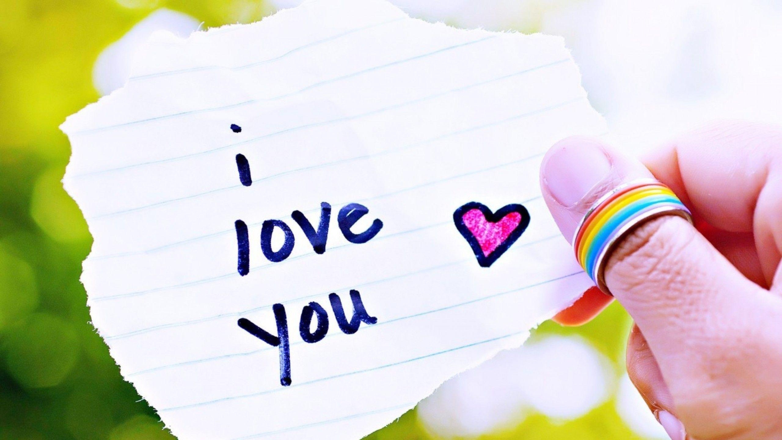 2560x1440 I Love You Image HD Collection, Desktop