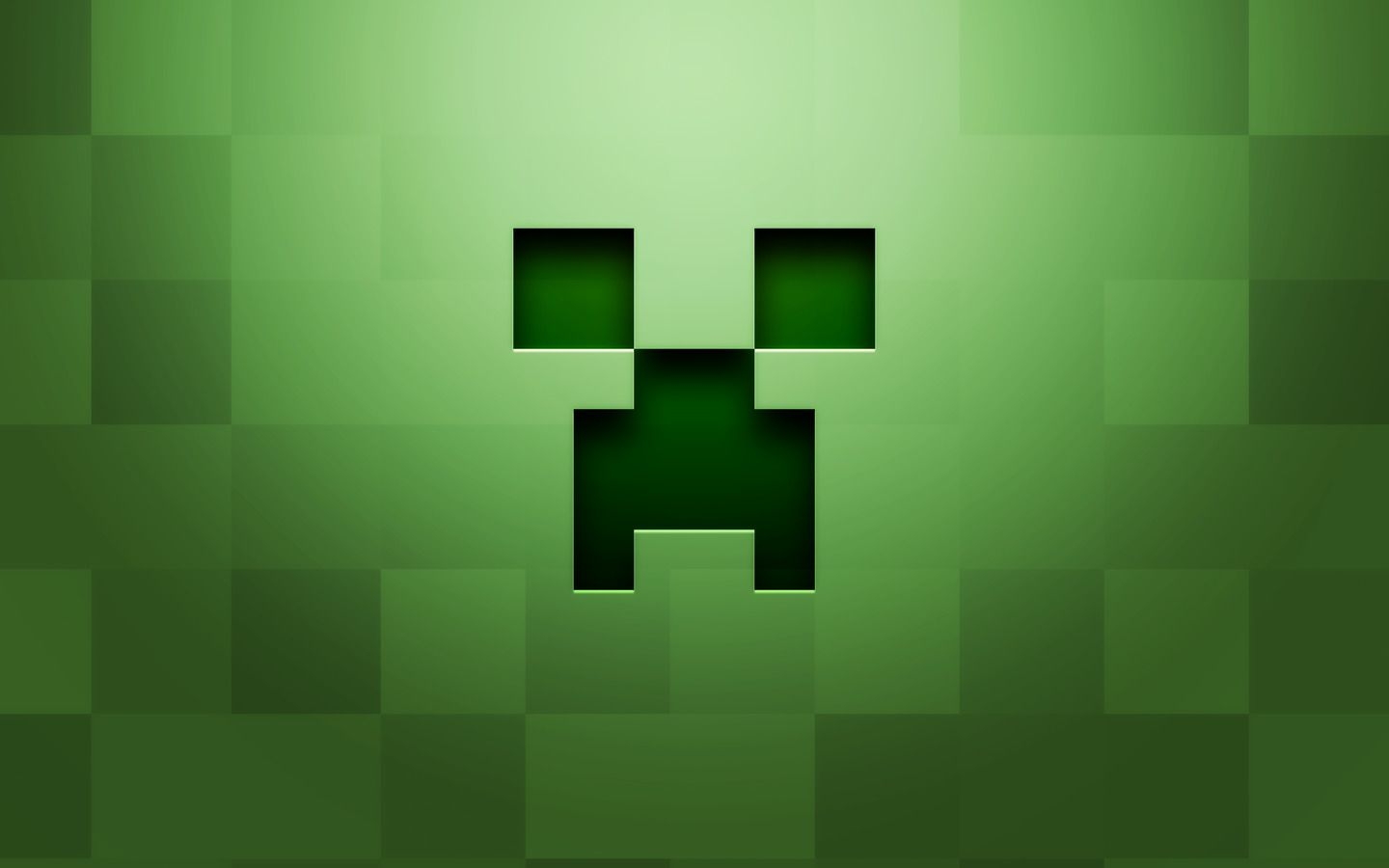 1440x900 cat creeper minecraft grass wallpaper, Desktop