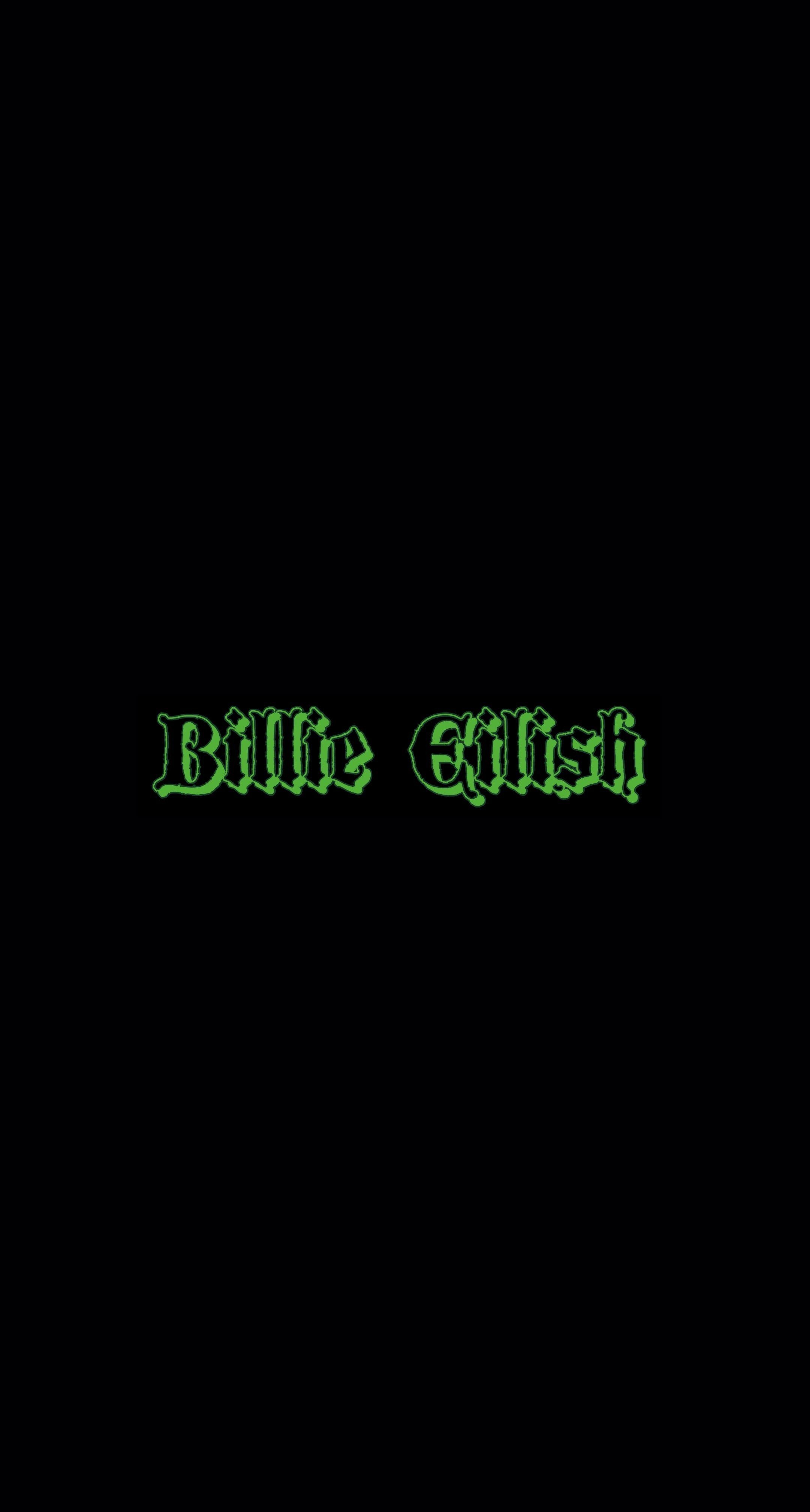 2170x4040 Billie Eilish background black & green. Billie, Phone