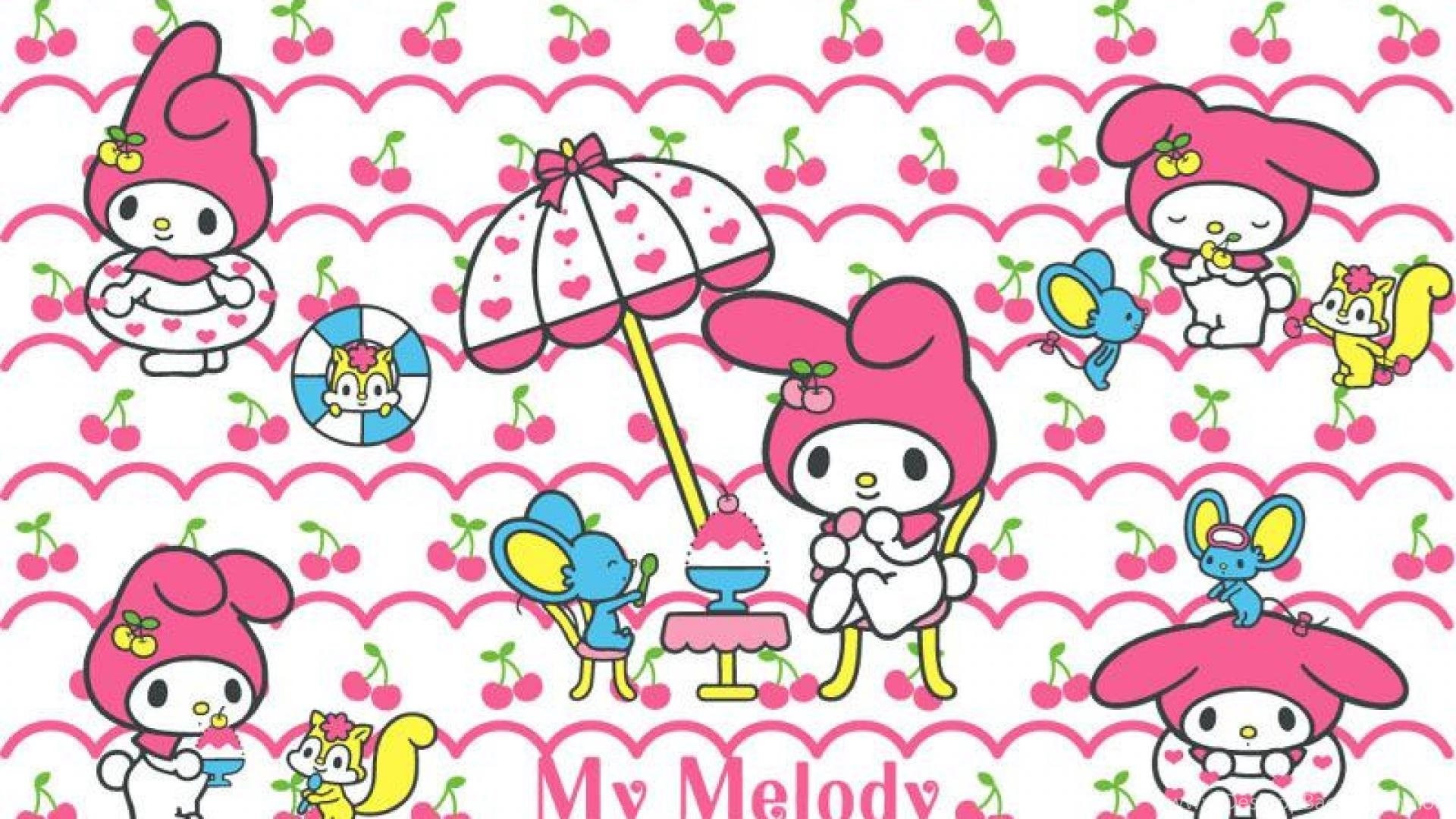 1920x1080 Wallpaper: My Melody, Sanrio, Cute, Pink Rabbits, Animals, Mouse. Desktop Background, Desktop