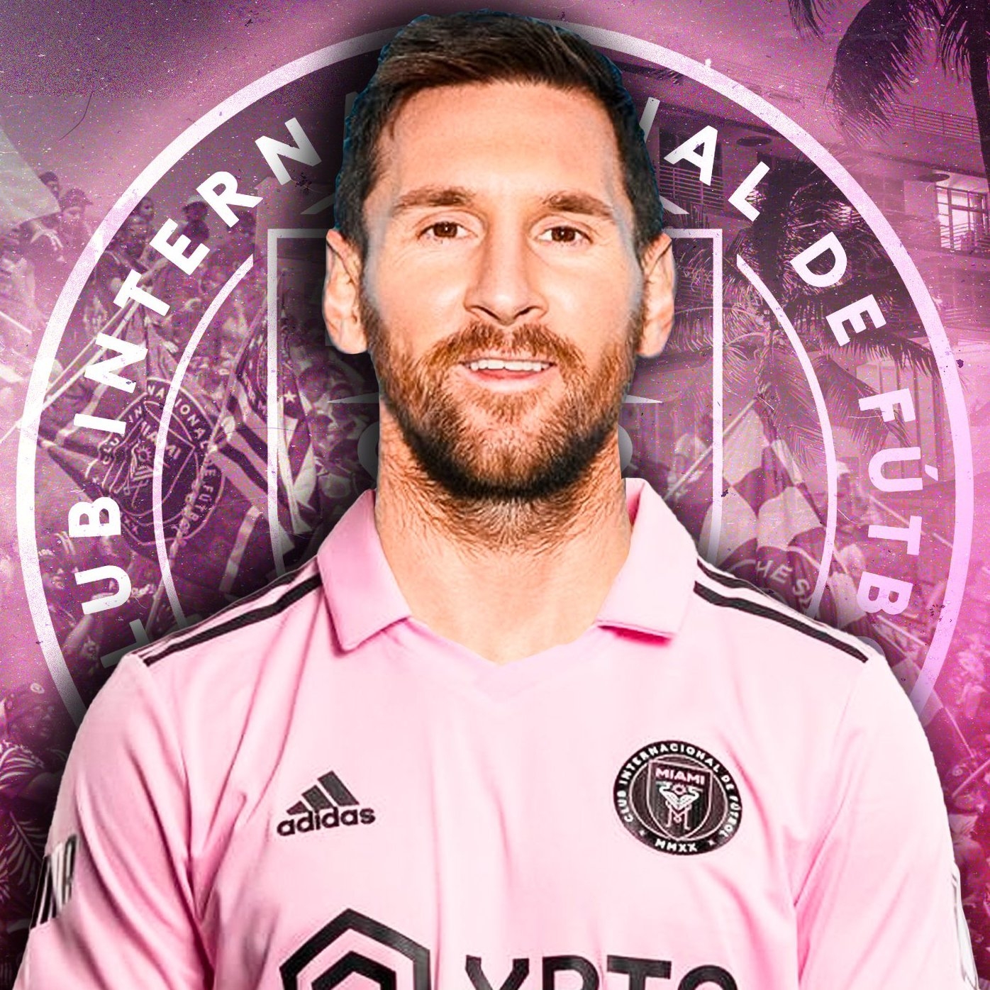 1400x1400 Messi Inter Miami wallpaper, Phone