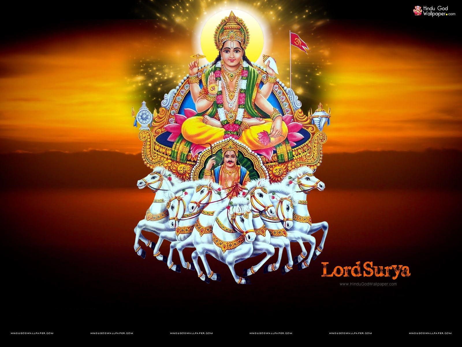 1600x1200 Surya Dev Hindu God Wallpaper Download, Desktop