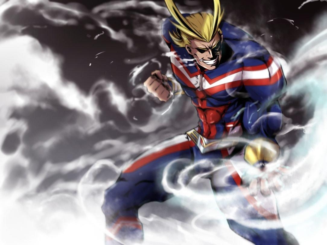 1090x820 XXW Artwork My Hero Academia All Might Poster One·for·All Detroit Smash Missouri Smash Prints Wall Decor Wallpaper, Desktop