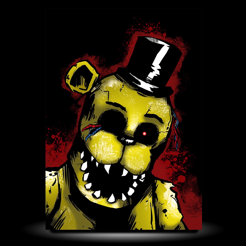 1000x1000 Golden Freddy A3 PRINT, Phone