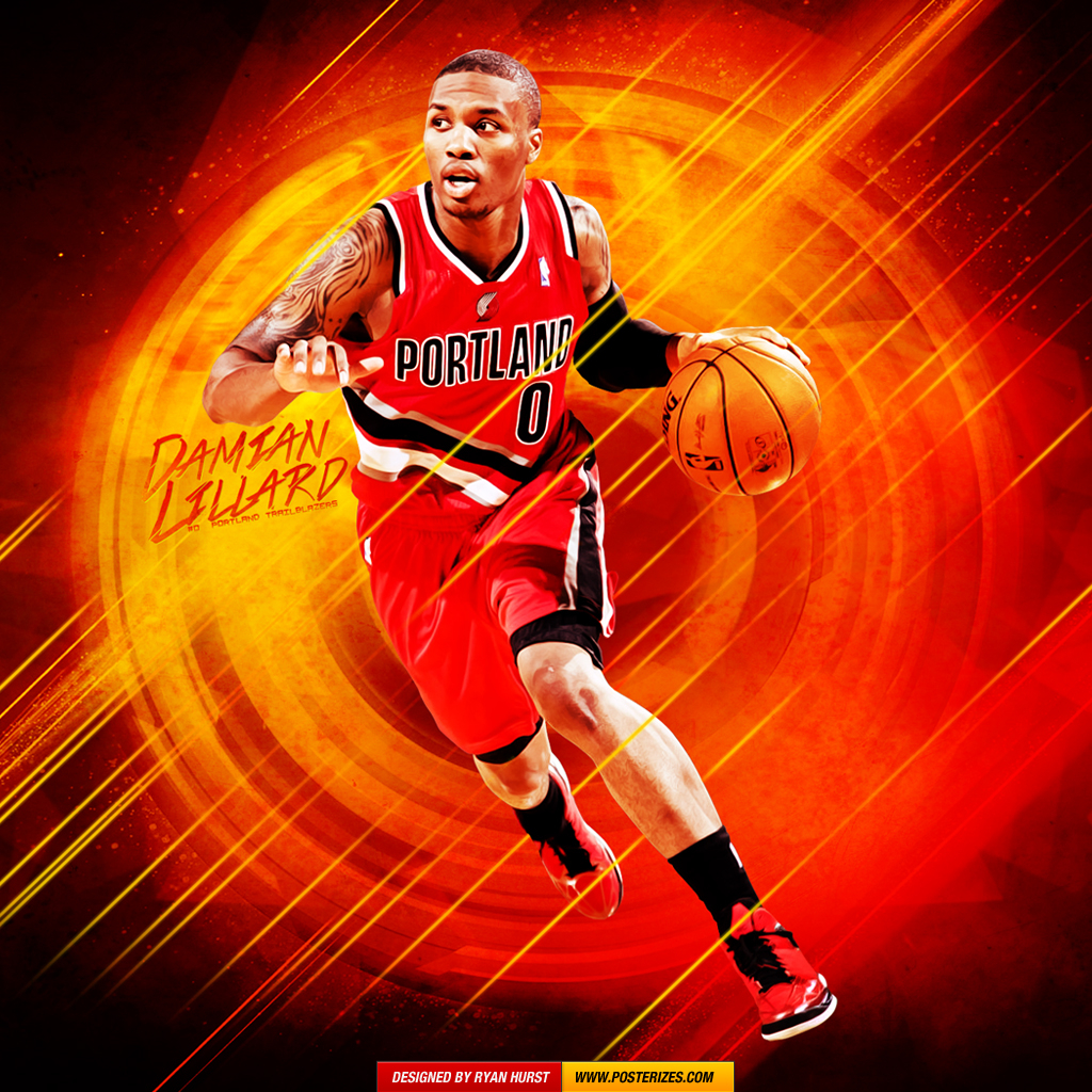 1030x1030 Damian Lillard - 'Rip City Rookie' (WALLPAPER), Phone