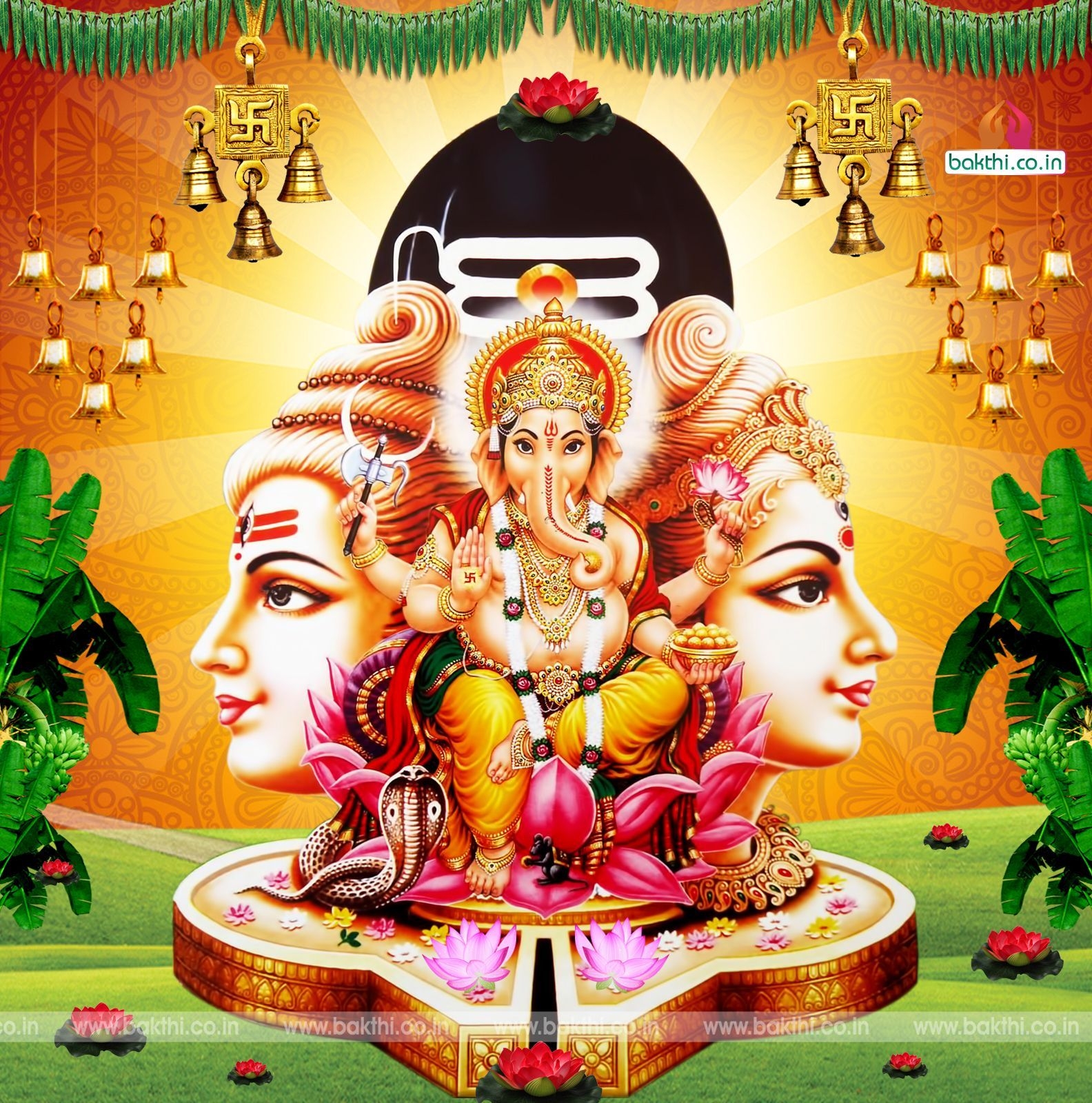 1590x1600 hindu god vinayaka siva parvathi HD wallpaper free download, Phone