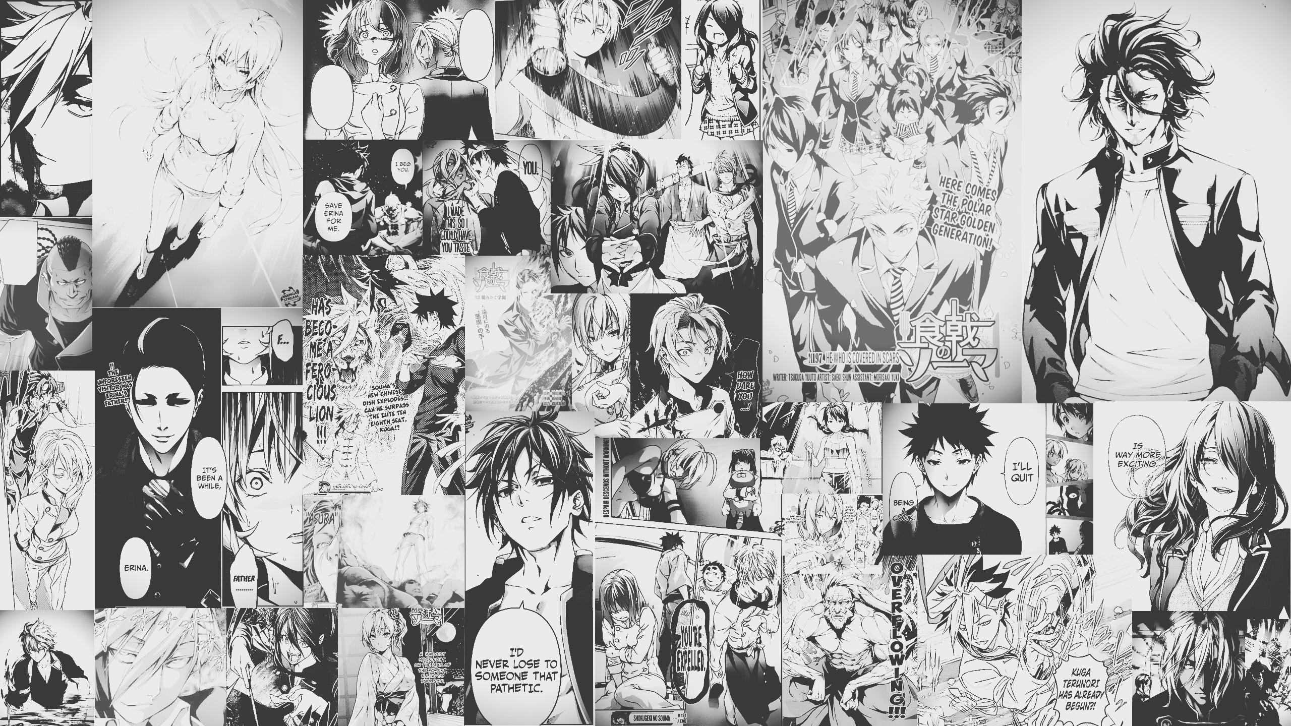 2560x1440 Black and White Manga Wallpaper on.wallpaper.dog, Desktop