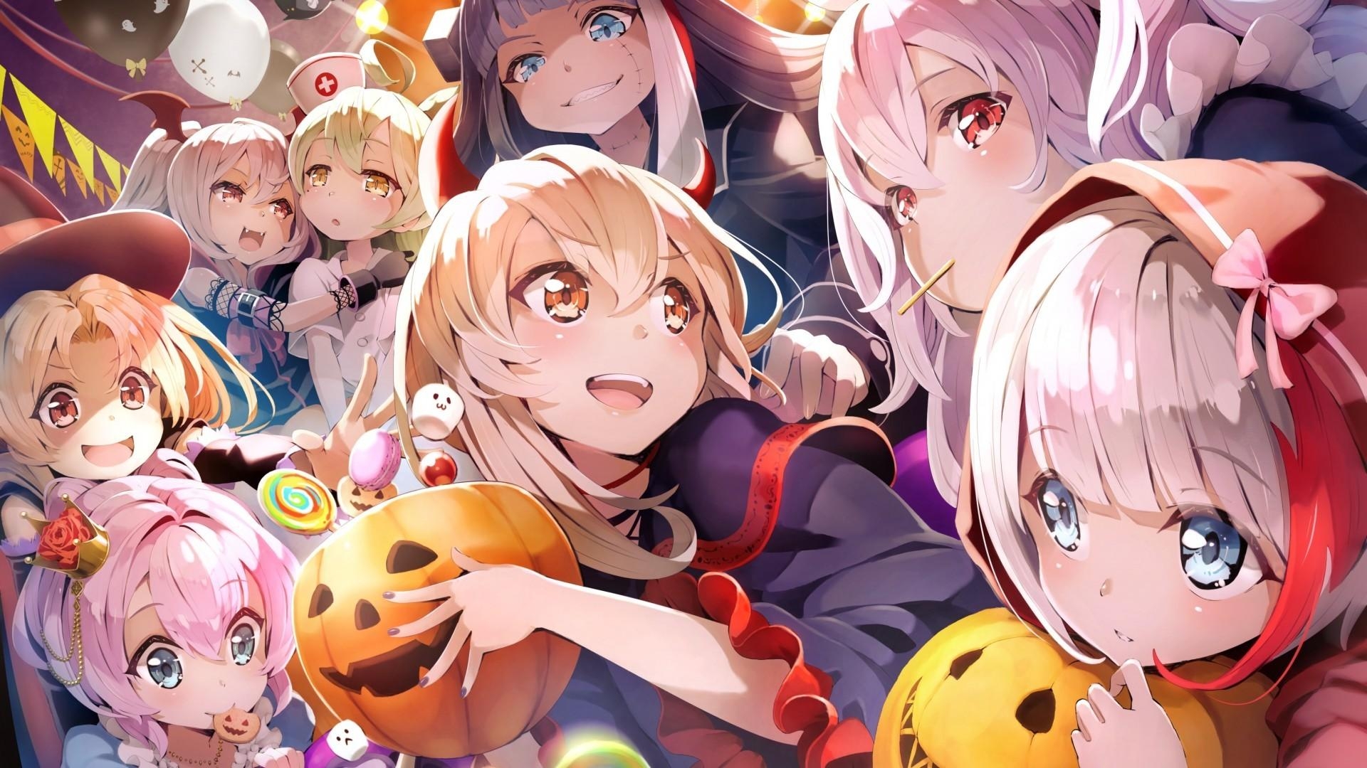 1920x1080 Download  Azur Lane, Halloween Pumpkins, Anime, Desktop