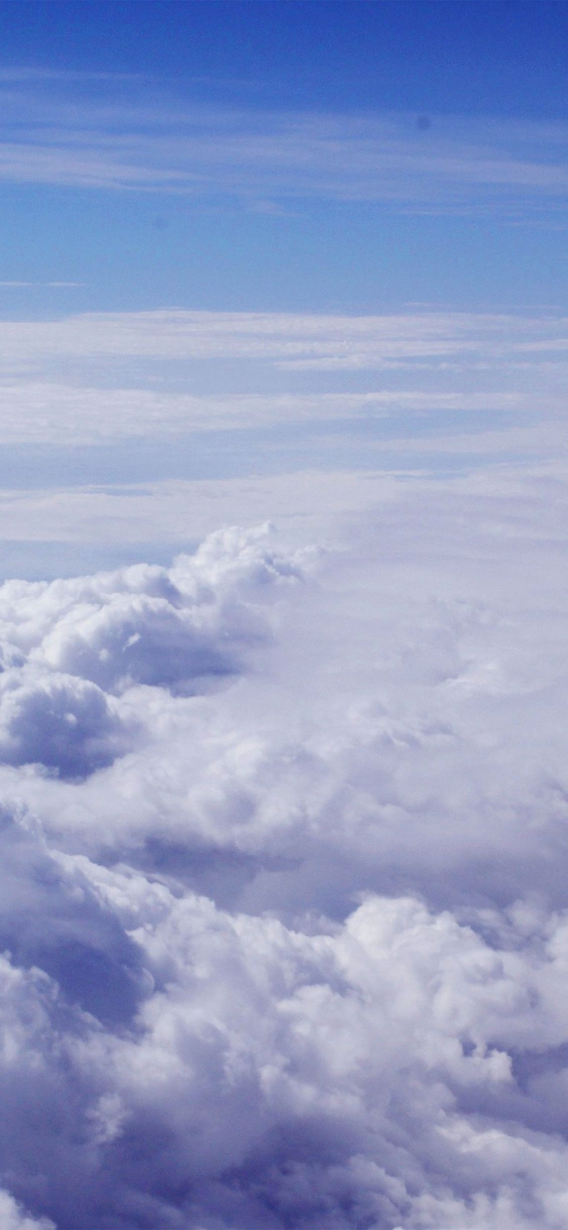 1130x2440 Sky Blue Clouds Nature Fly I Believe, Phone