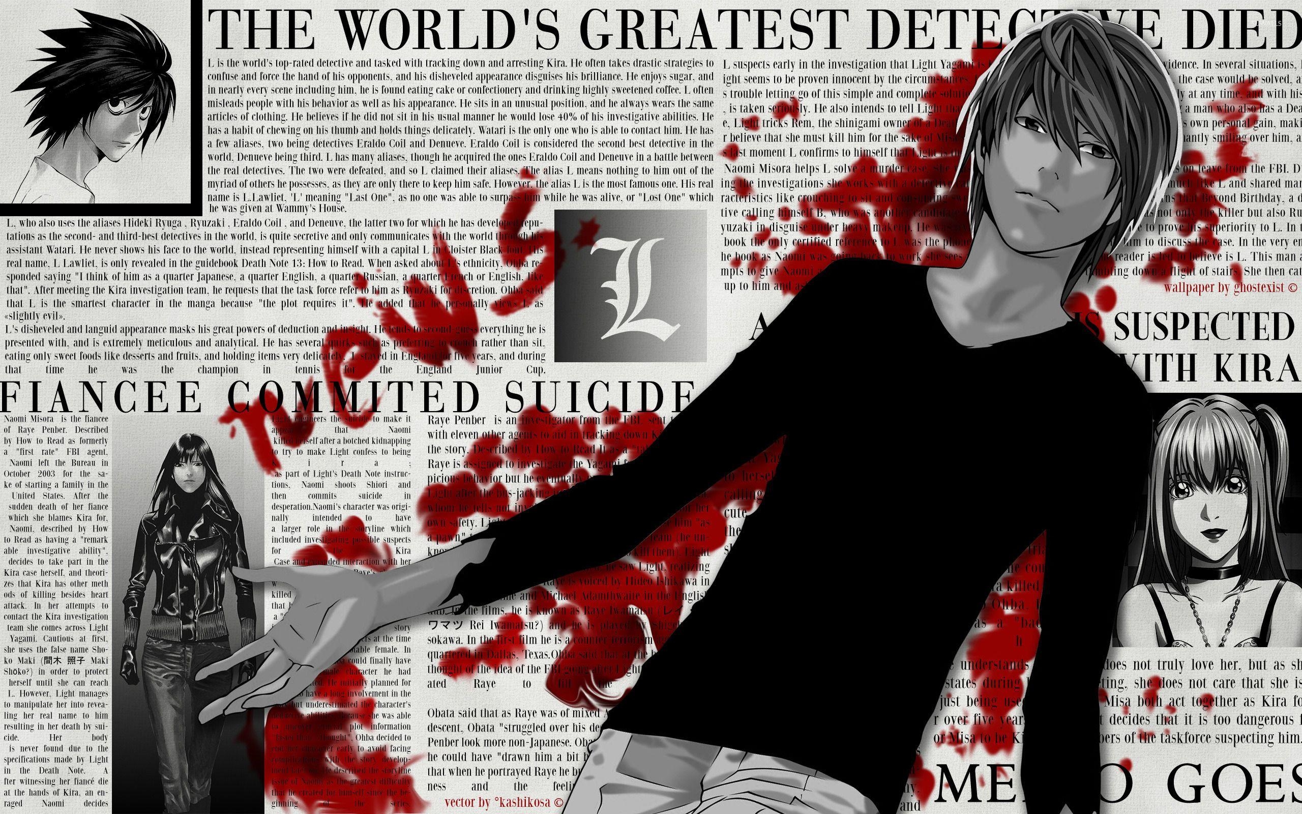 2560x1600 Death Note [10] wallpaper wallpaper, Desktop