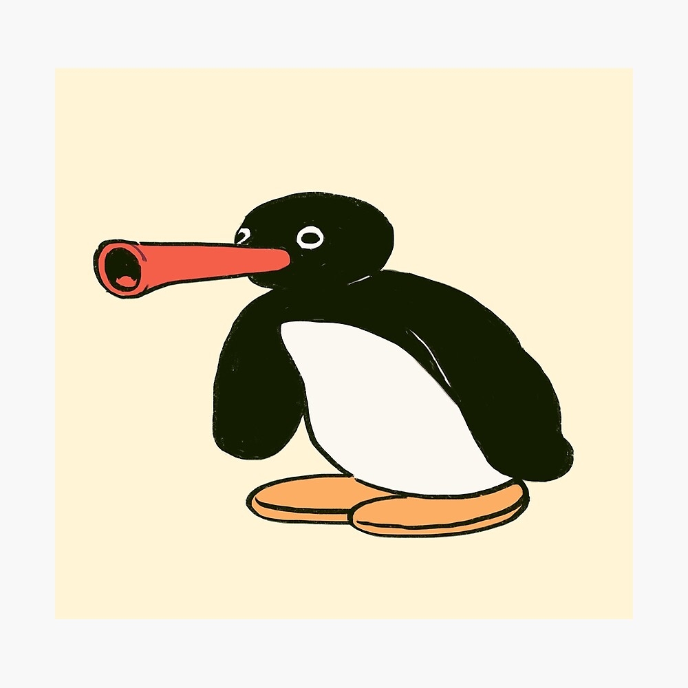 1000x1000 I draw noot noot penguin meme Poster, Phone