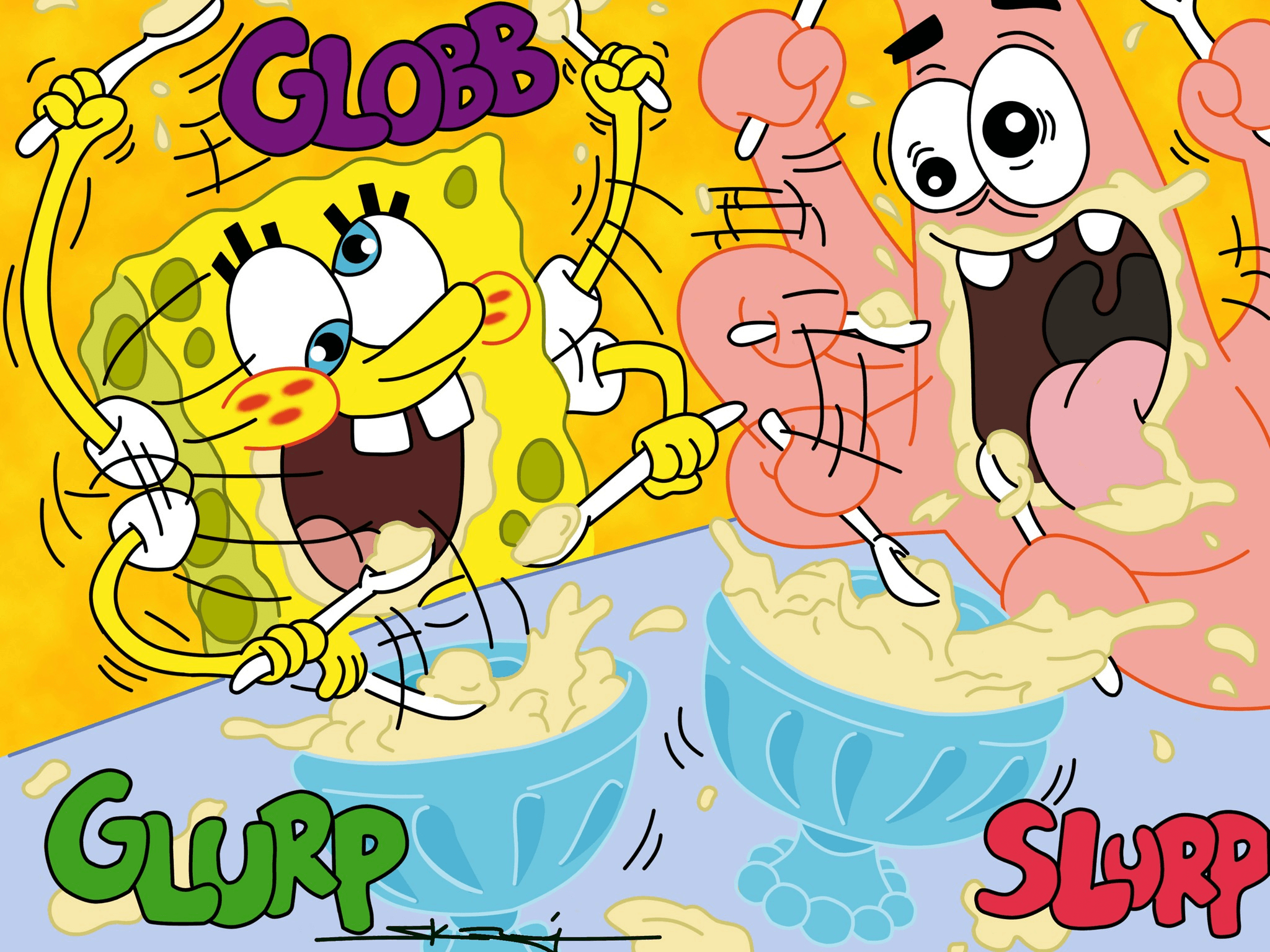 2050x1540 Spongebob & Patrick, Desktop