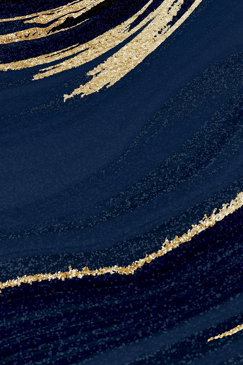 800x1200 Marble Blue Gold Background Image, Phone