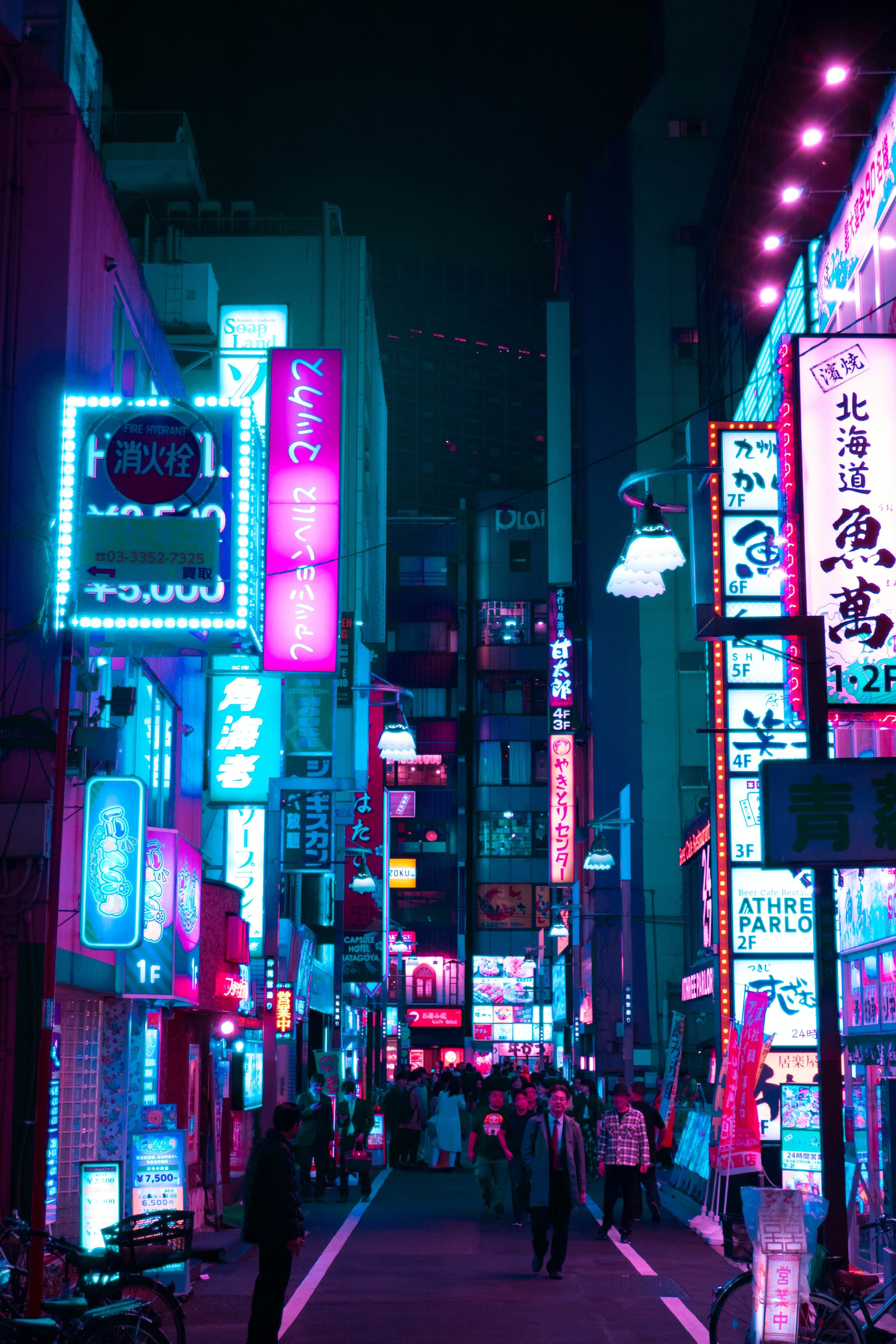 3600x5390 S H I B U Y A Cyberpunk Aesthetic, City Aesthetic, Neon, Phone