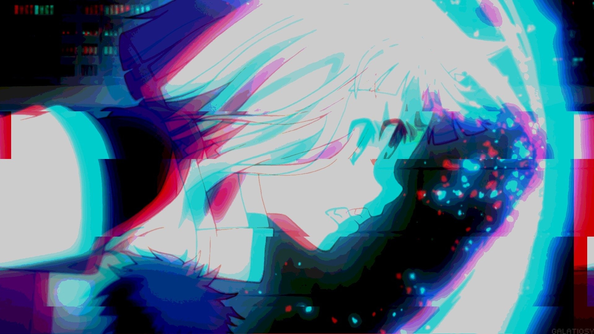 1920x1080 Cute Anime Girl HD Aesthetic Glitch Wallpaper 65770 px, Desktop