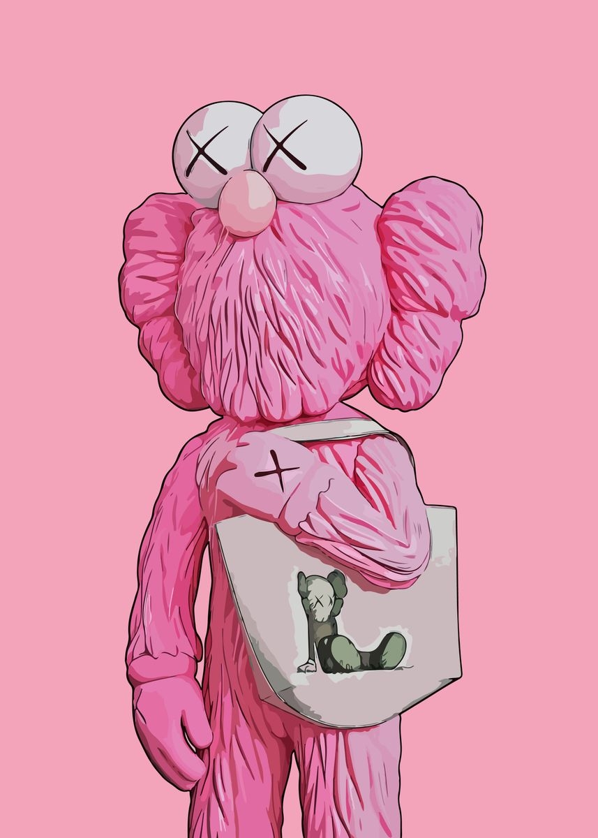 860x1200 Kaws Pink Doll Monster' Poster, Phone