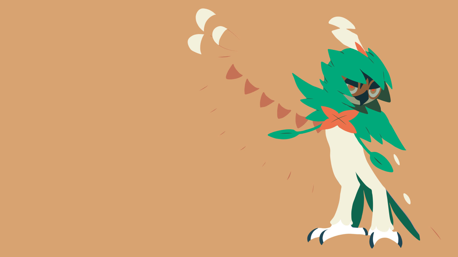 1600x900 Decidueye Vector Wallpaper [Brown], Desktop