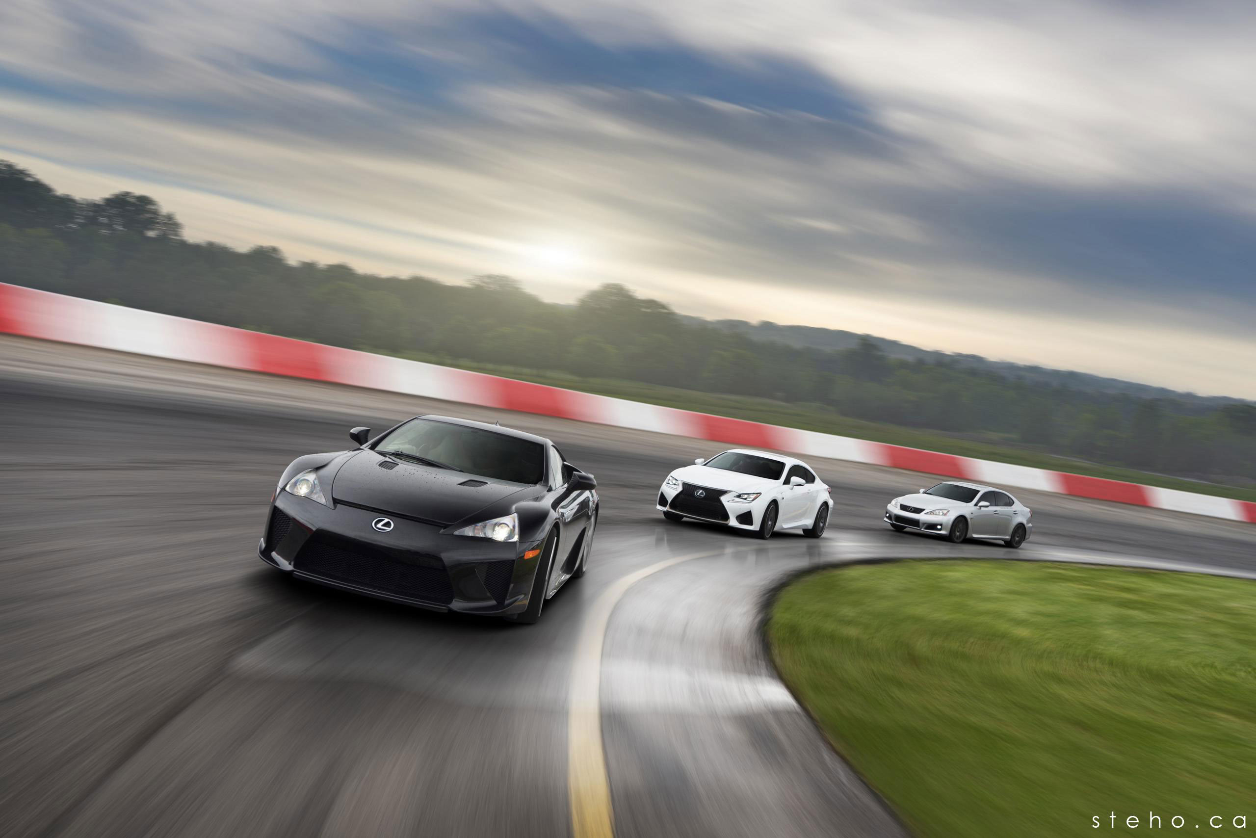 2560x1710 Desktop Wallpaper: The Lexus LFA, RC F, & IS F All Together, Desktop