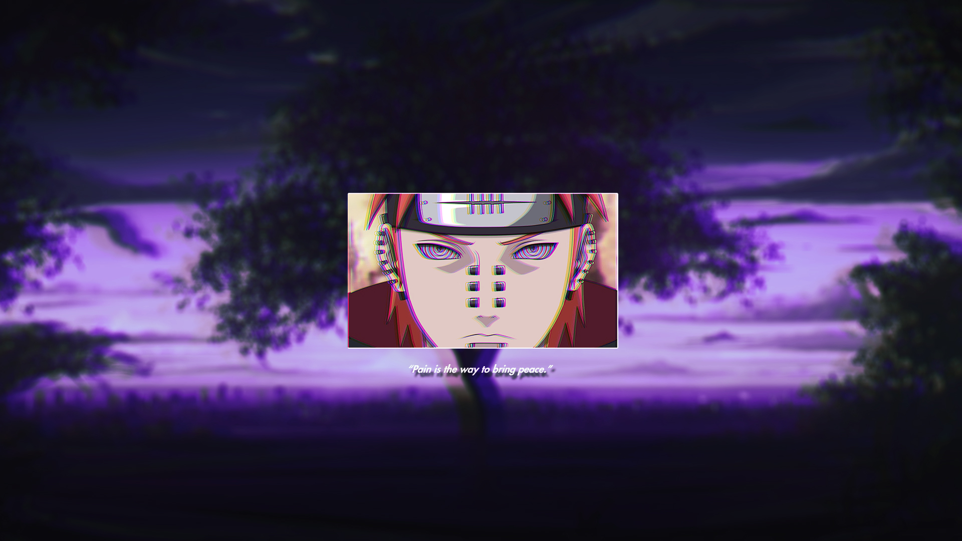 1920x1080 Wallpaper, naruto anime, purple background, VHS, anime boys, Rinnegan, Akatsuki, Desktop