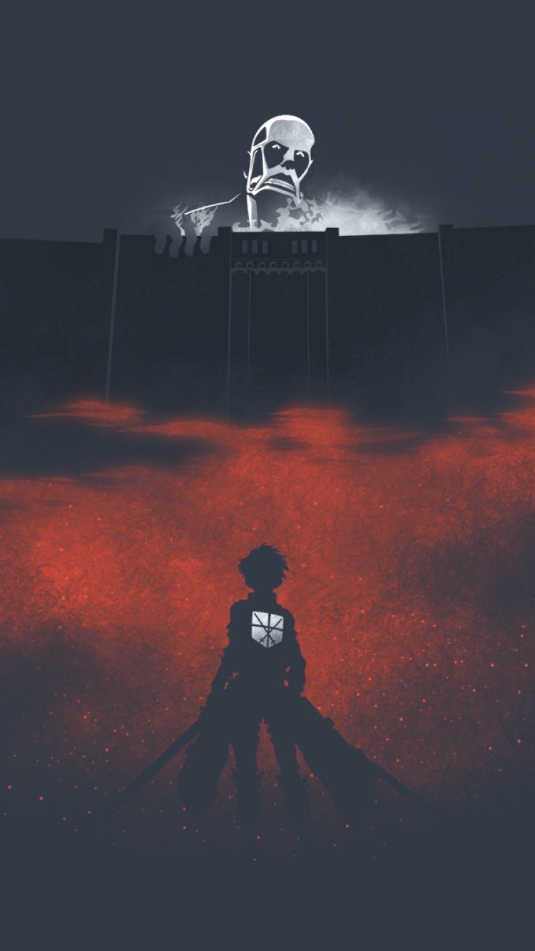 750x1340 Attack On Titan iPhone Wallpaper Free Attack On Titan iPhone Background, Phone