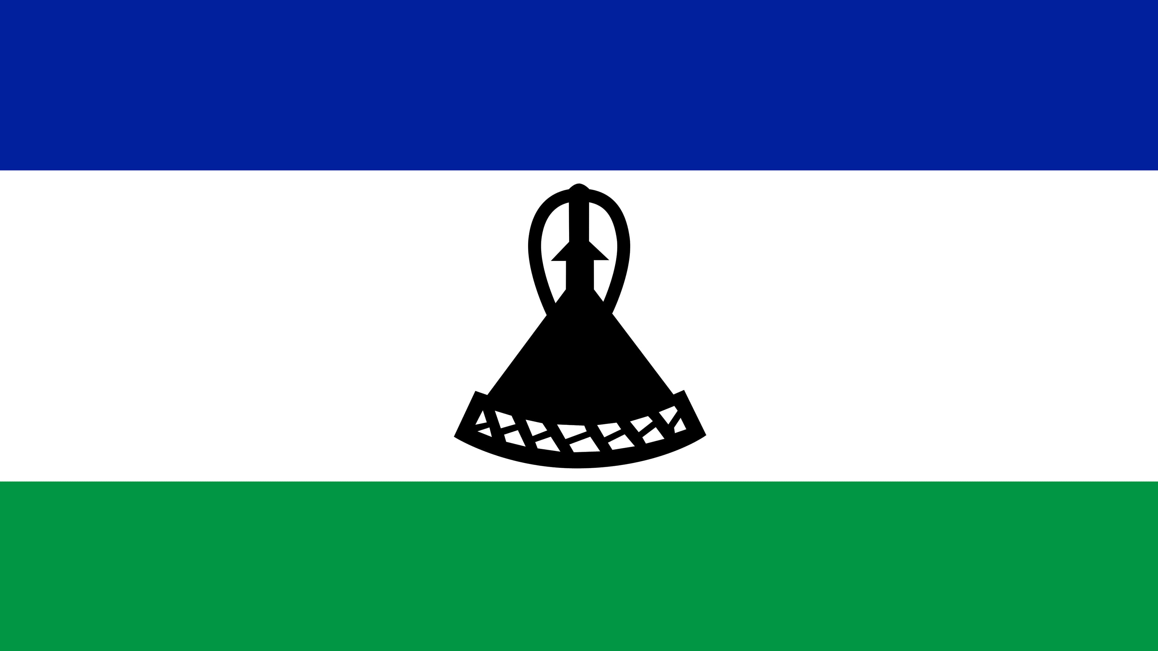 3840x2160 Lesotho Flag UHD 4K Wallpaper, Desktop